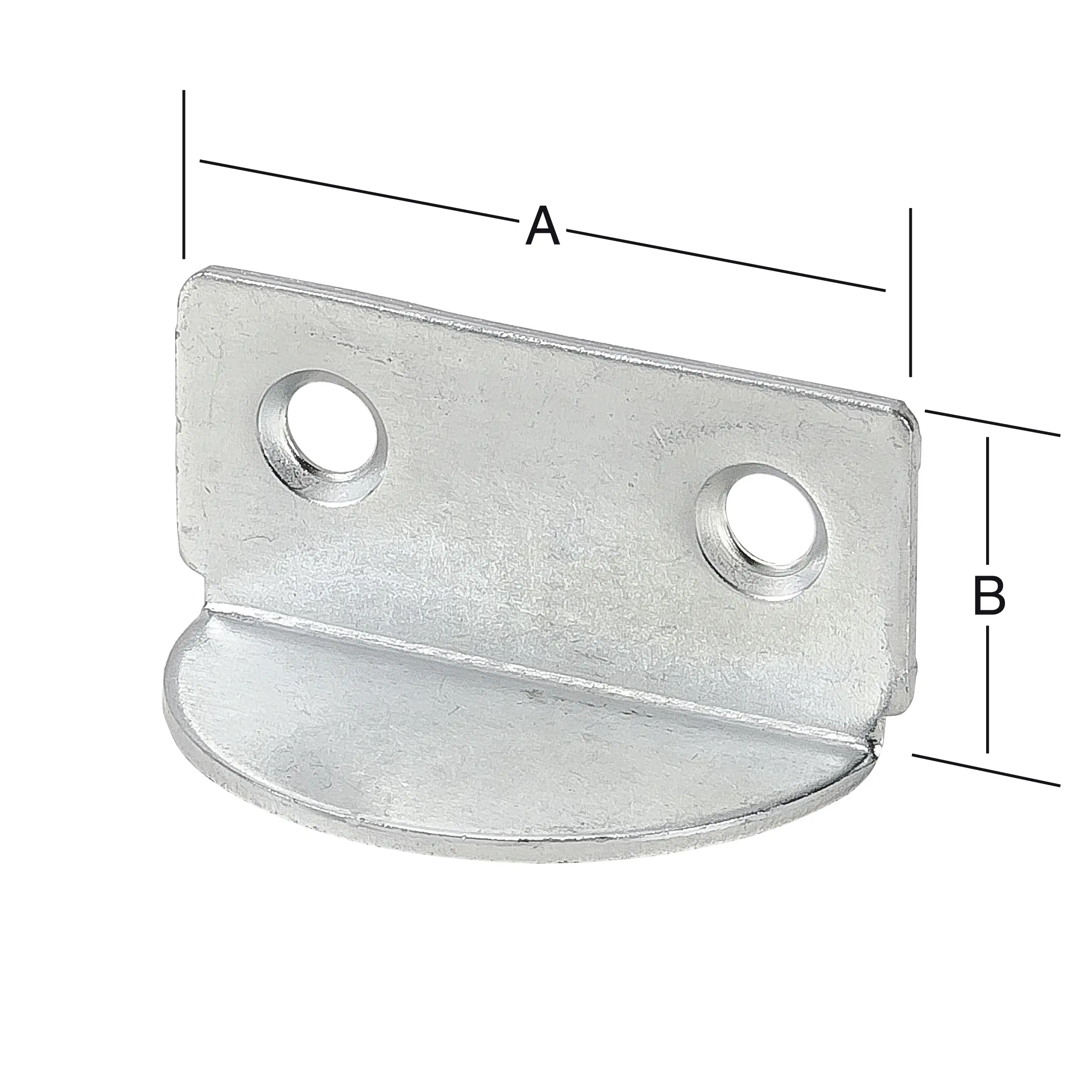 Vormann Bodenträgerwinkel verzinkt 40 x 19 mm