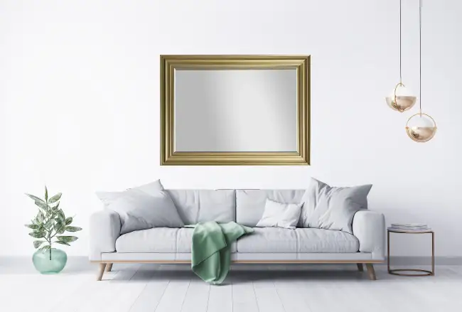 TrendLine Wandspiegel gold 77 x 107 cm