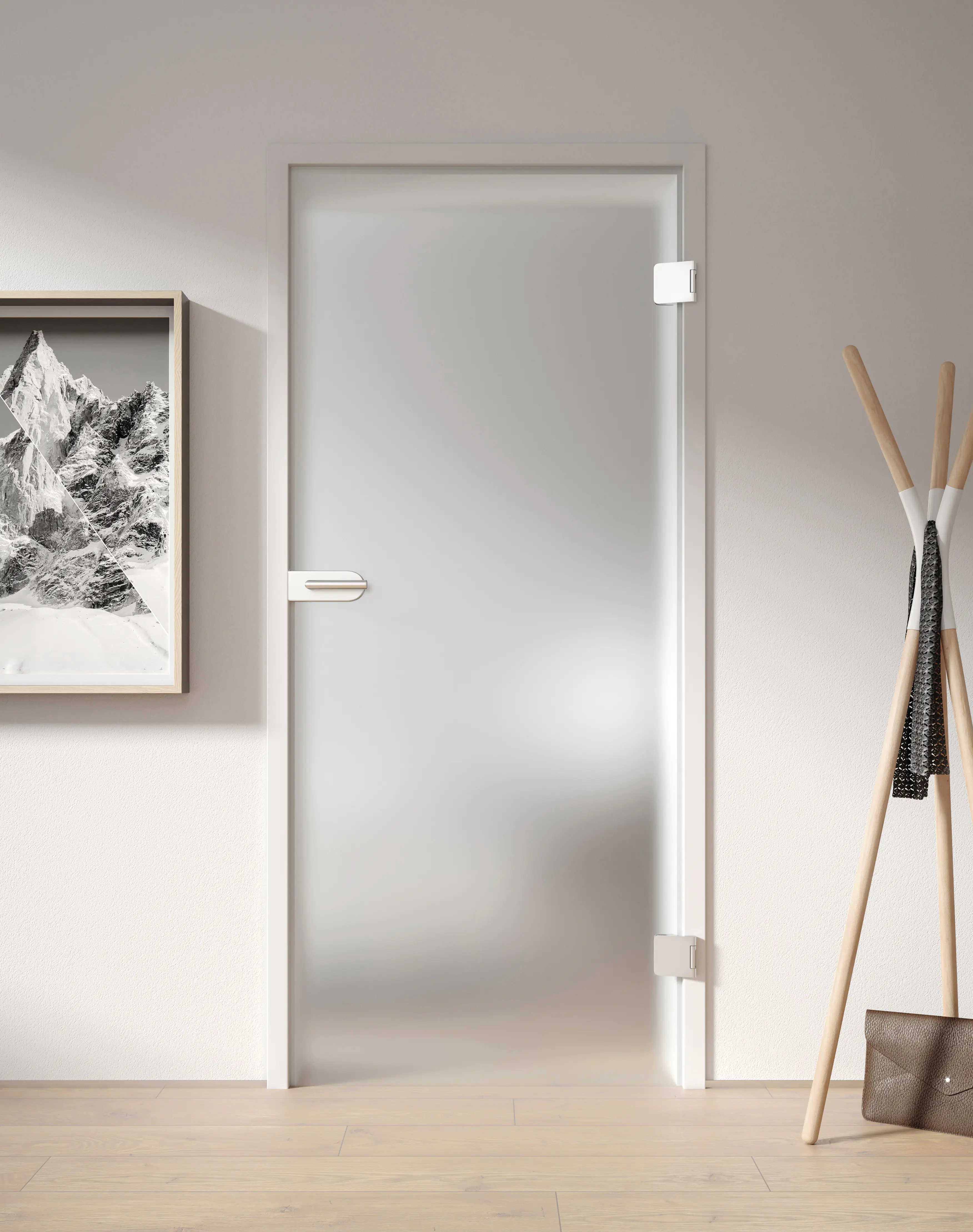 Ambiente Glas-Drehtür DIN rechts Dekor 11/01 ESG Glas