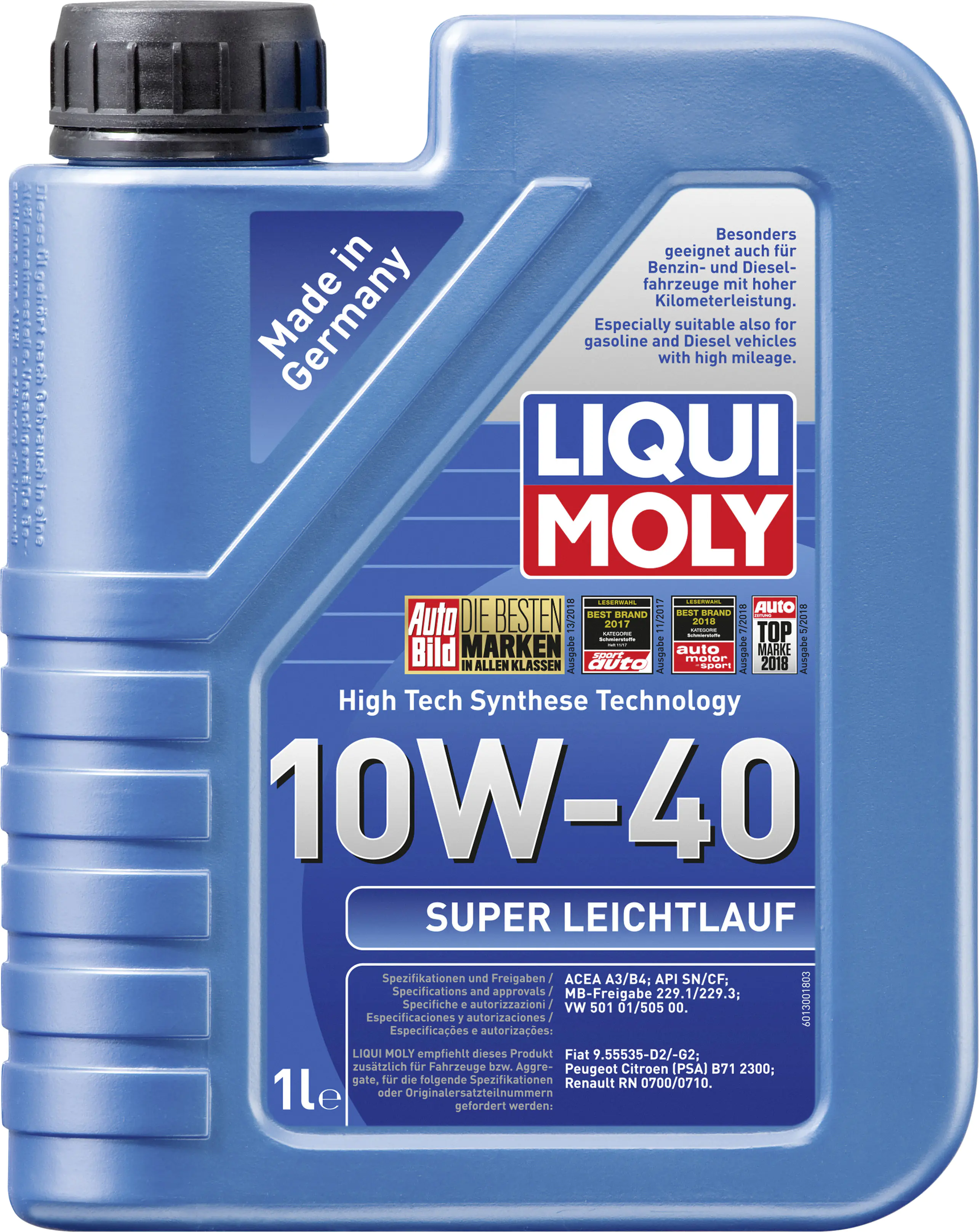 Liqui Moly Motoröl Super Leichtlauf 10W-40 1 L Liqui Moly Motoröl Super Leichtlauf 10W-40 1 L