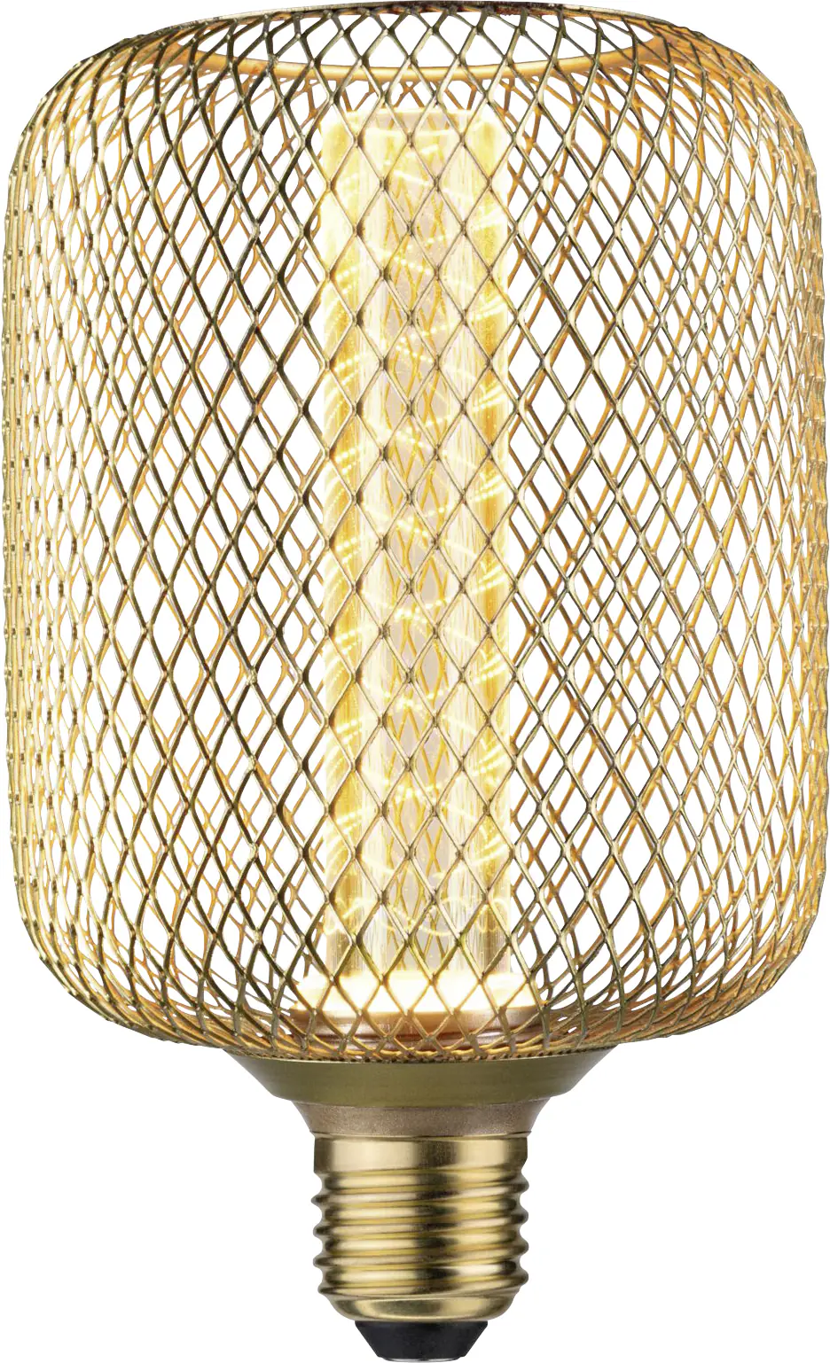 Paulmann LED Leuchtmittel Metallic Glow Zyl Spiral E27 4,2W messing