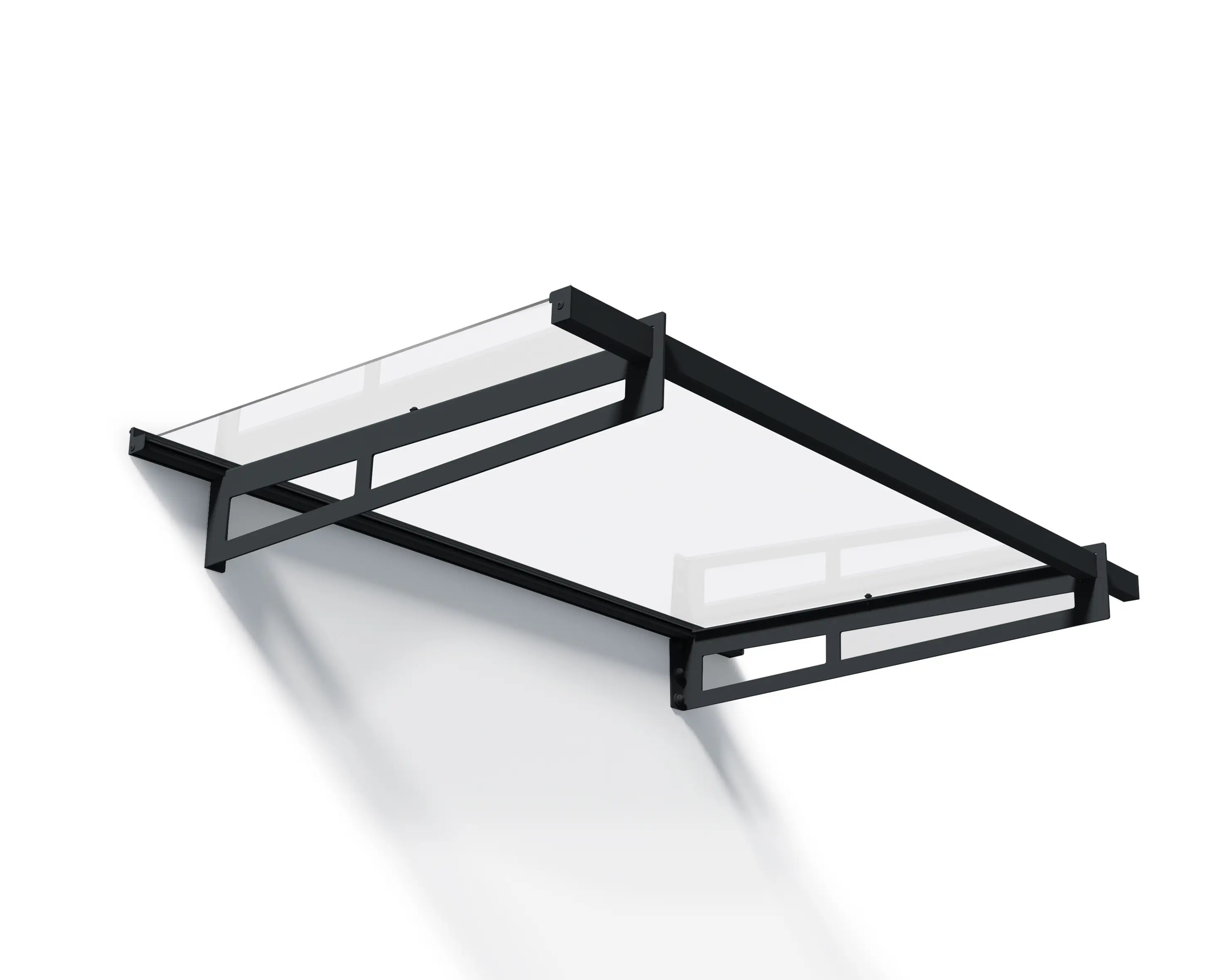 Canopia Vordach Bremen 1500  Grau Alu 150 x 94 cm