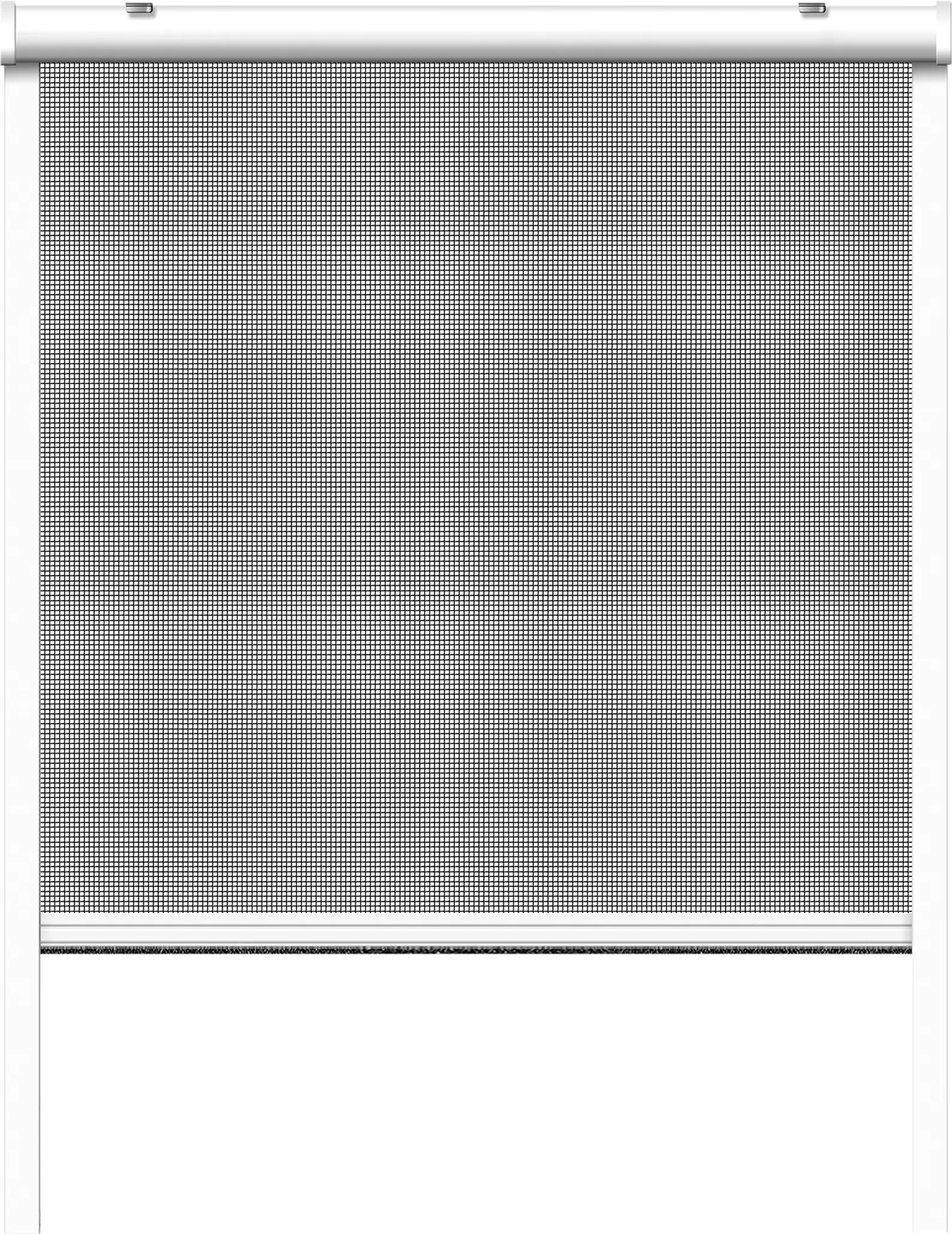 Schellenberg Fliegenschutz-Rollo 130 x 160 cm anthrazit/weiß kürzbar