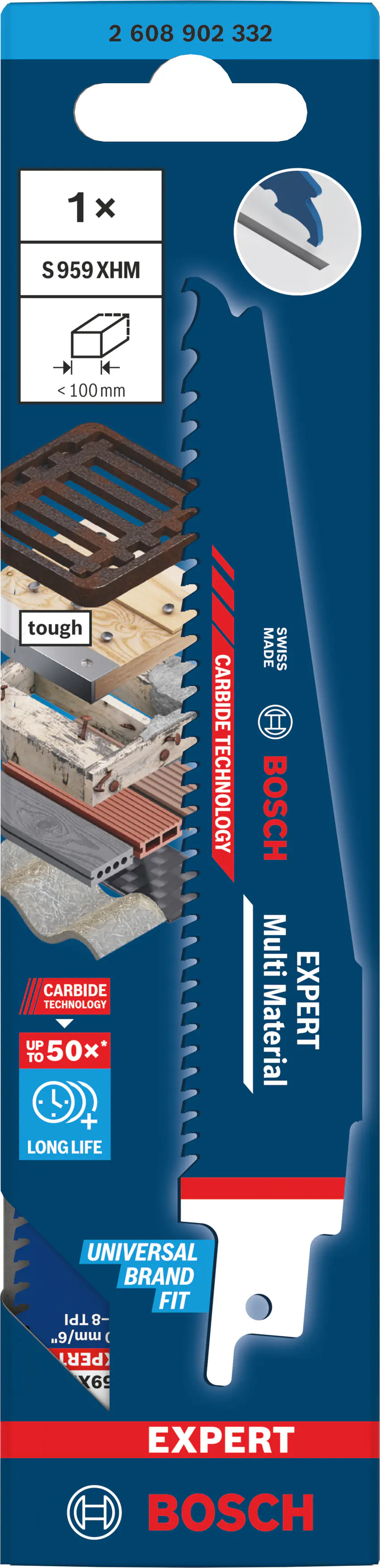 Bosch Expert Säbelsägeblatt Multi Material S959 XHM 225 mm