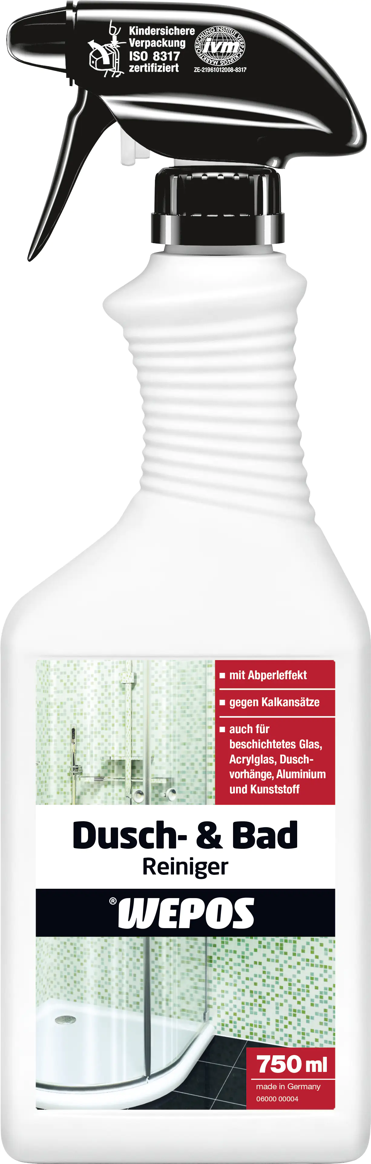 Wepos Dusch- und Badreiniger 750 ml