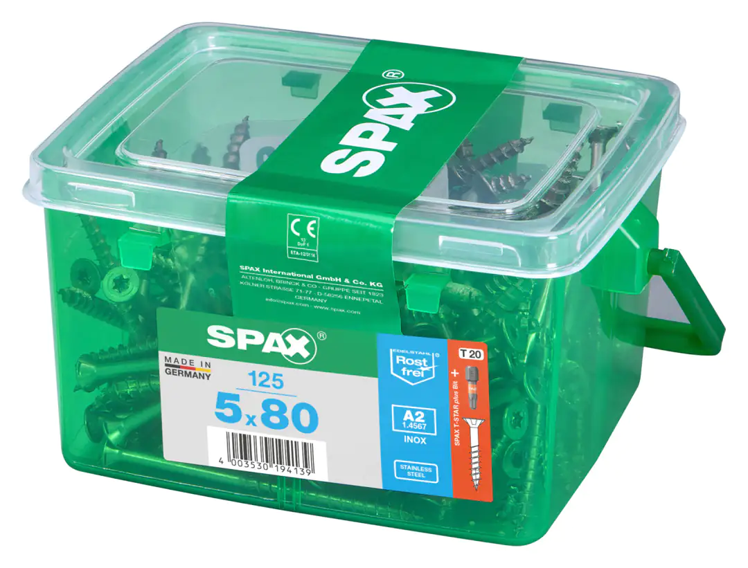 Spax Universalschrauben 5.0 x 80 mm TX 20 - 125 Stk.