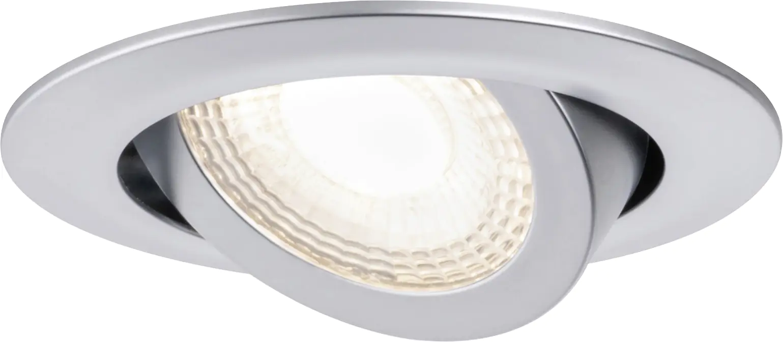 Paulmann LED Einbauleuchte chrom matt schwenkbar schwenkbar 3er Set