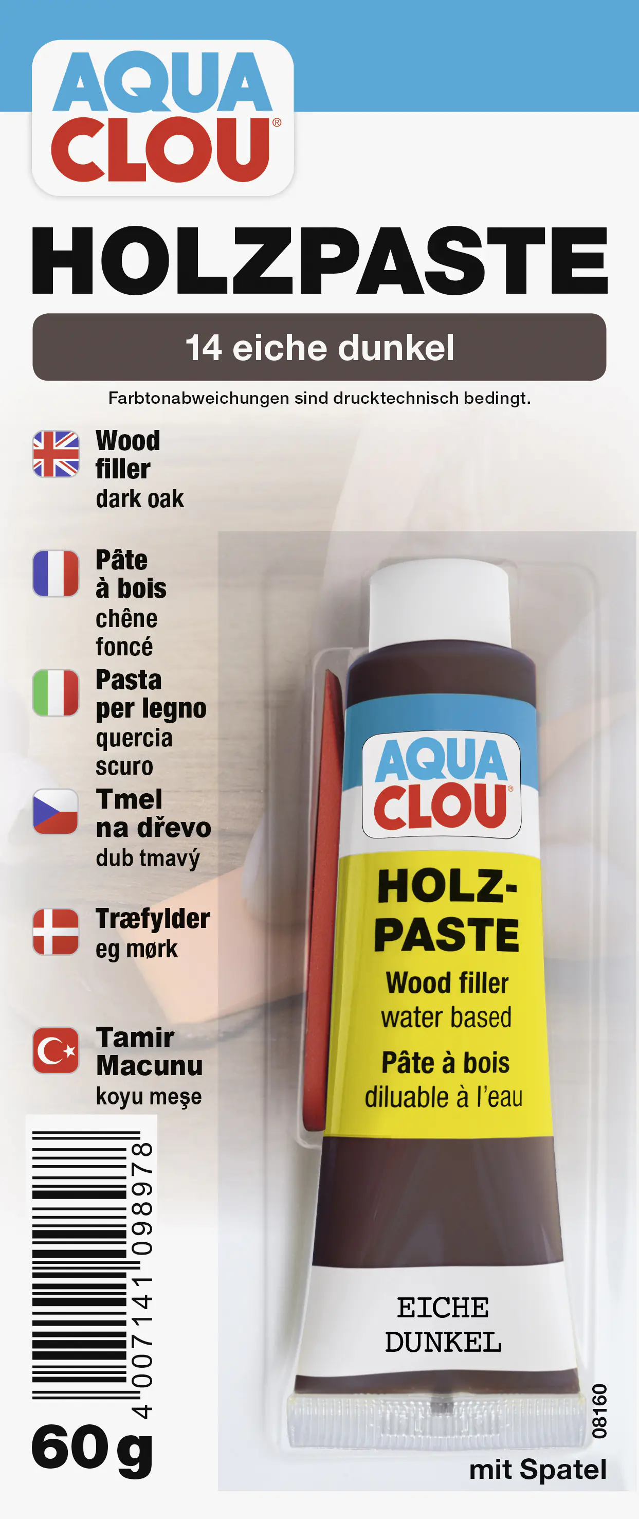 Clou Holzpaste 60 g eiche dunkel