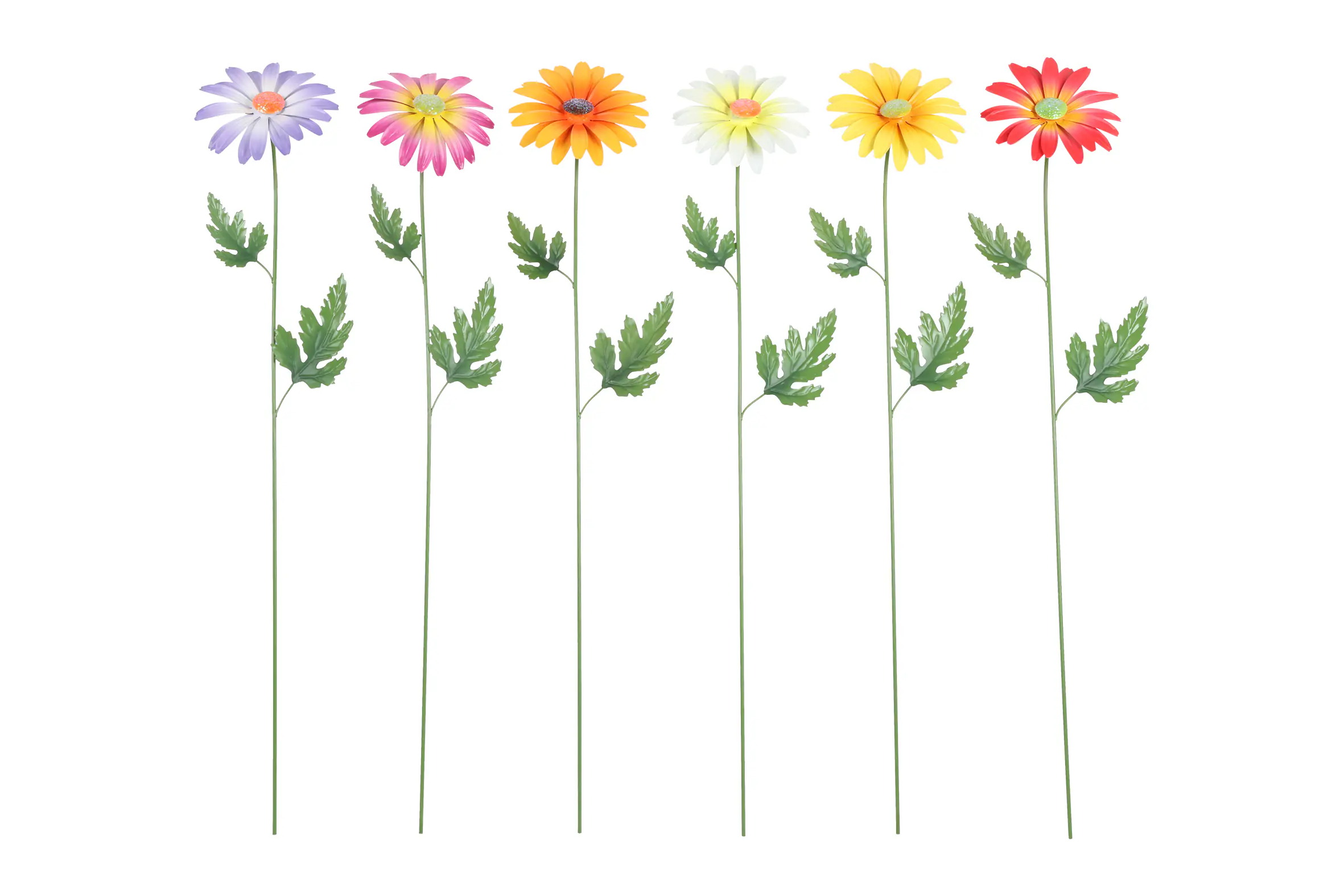 Flamingo Gartenstecker Daisy Metall 18 x 76 cm mehrfarbig