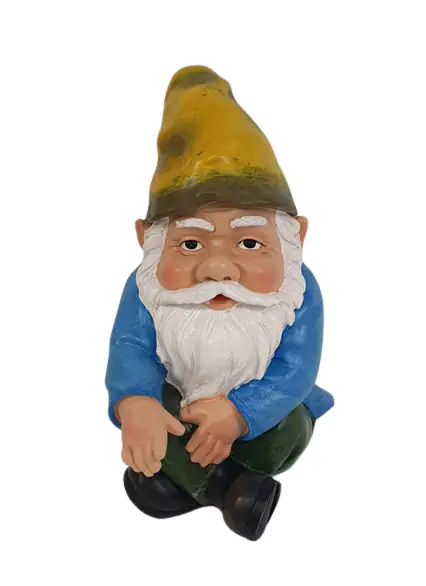Dekofigur Gartenzwerg sitzend 29,5 x 21,5 x 16,5 cm