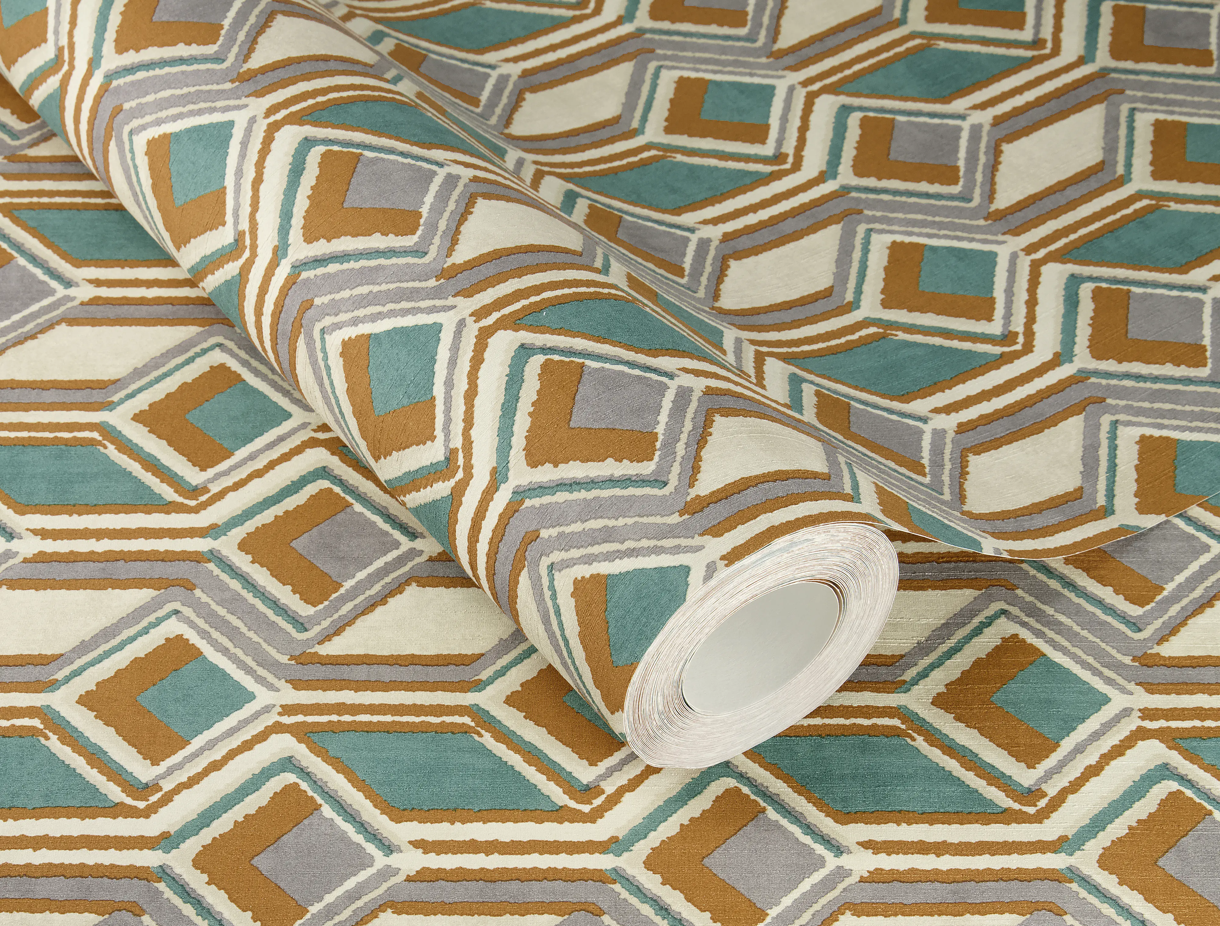 Rasch Vliestapete 746525 Orange-Braunorange Muster & Motive 10,05 m x 0,53 m