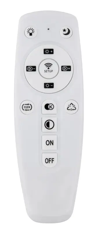 Globo Deckenleuchte Janice 49 x 7 cm (Ø x H) weiß matt RGB