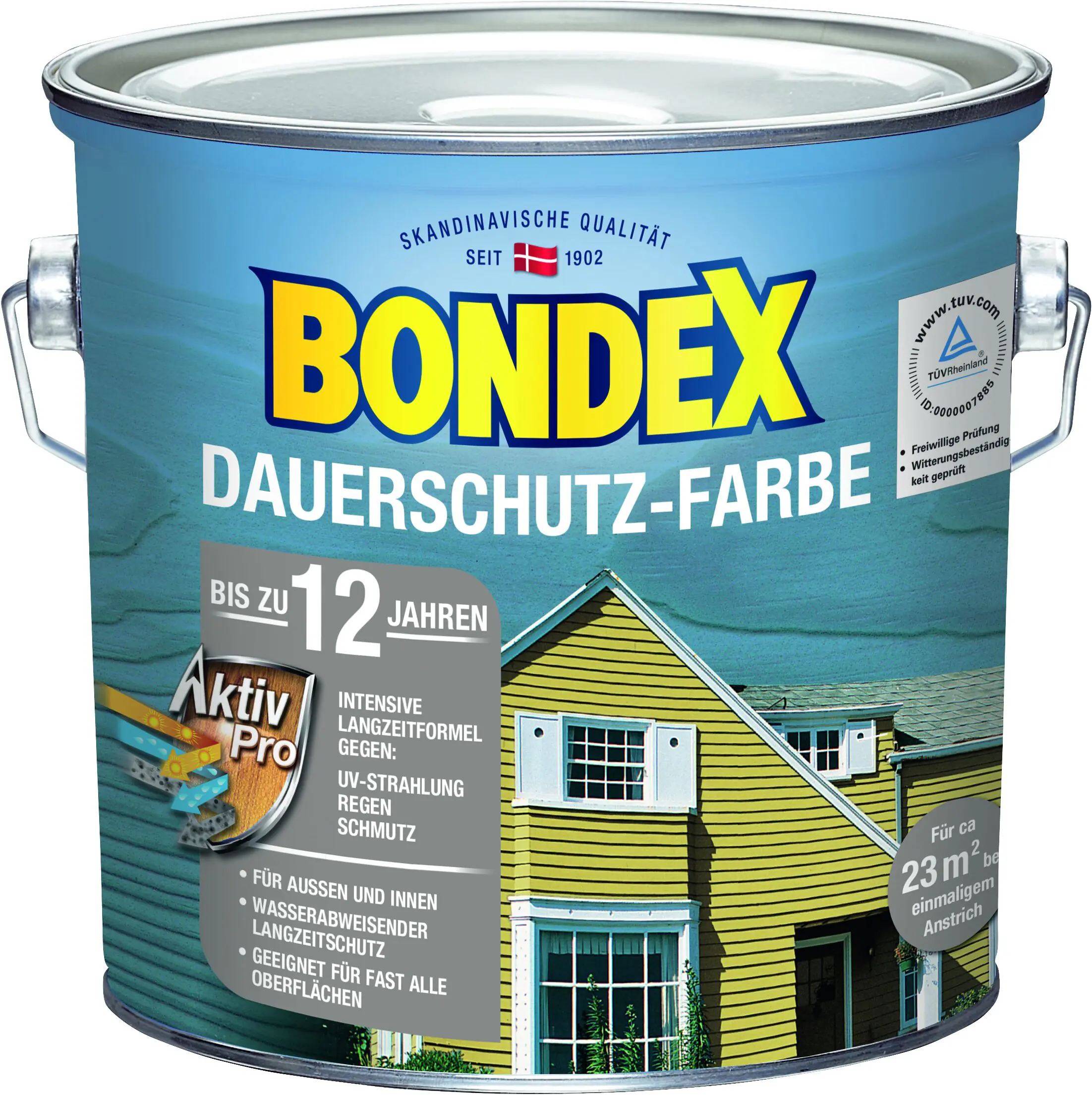 Bondex Dauerschutz-Holzfarbe 2,5 L schneeweiß