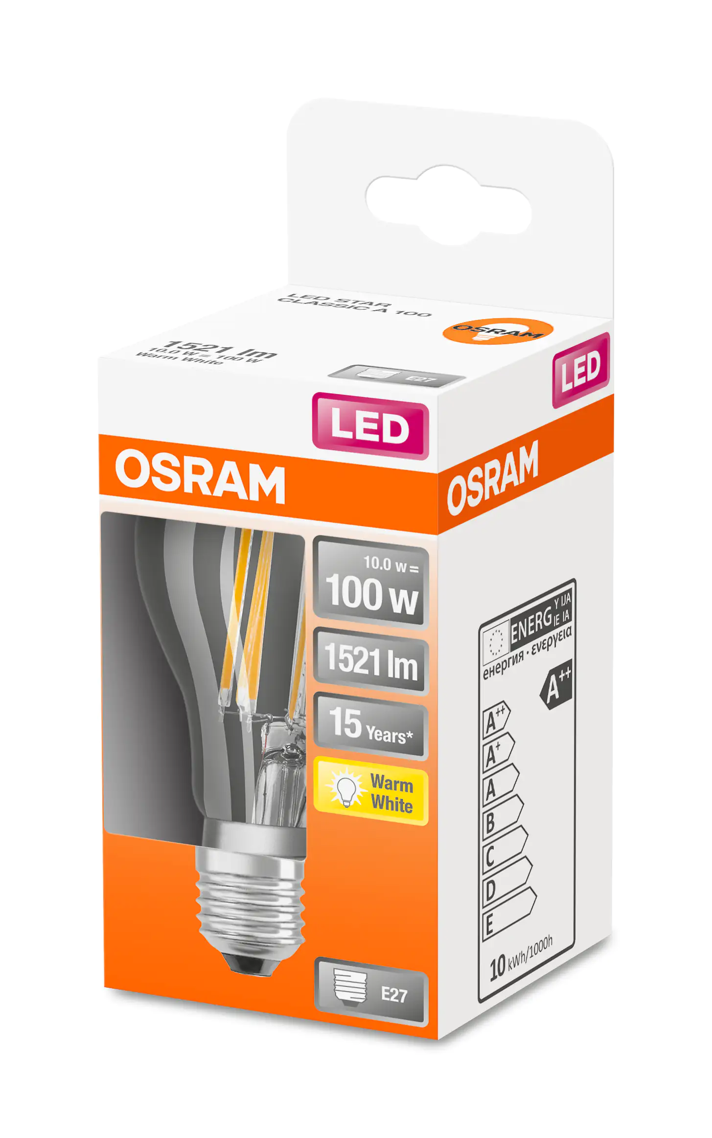 Osram LED Leuchtmittel Star Classic A 100 E27 11W warmweiß, klar