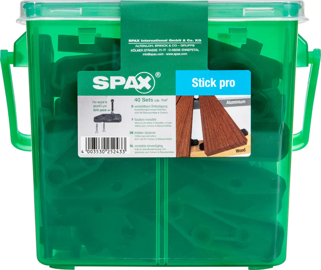 Spax Terrassestick-Set 60 x 20 x 8 mm zum stecken - 40 Stk.