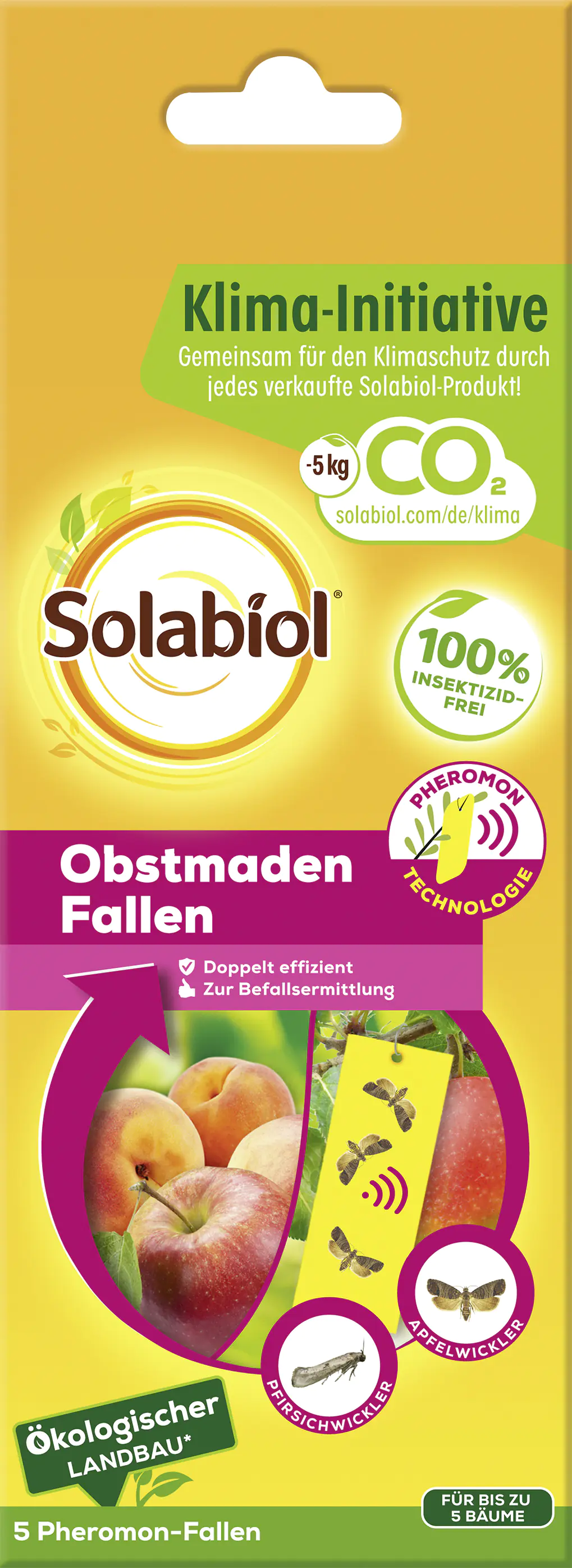 Solabiol Obstmaden Fallen 5 Stück