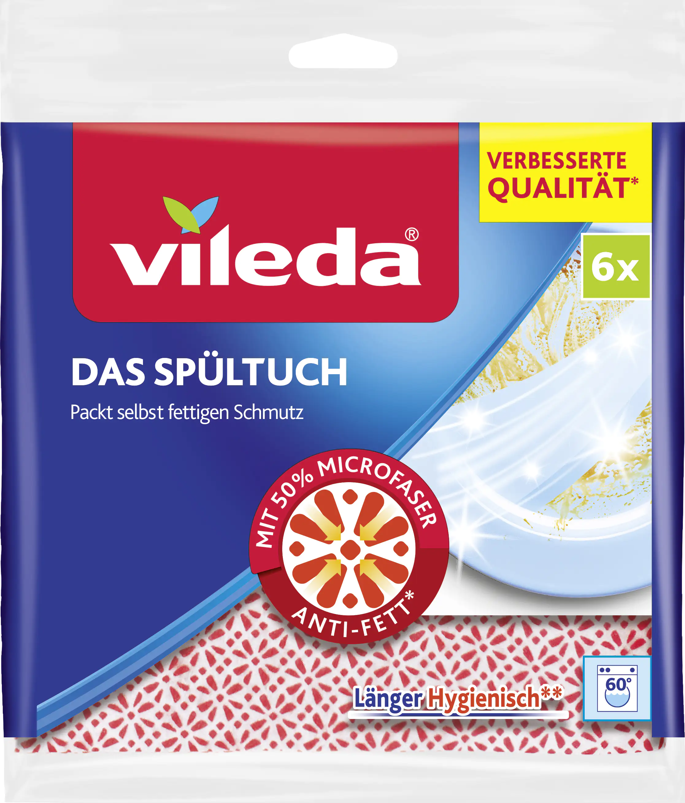 Vileda Spültuch 6-er Pack, 34 x 34 cm Vileda Spültuch 6-er Pack, 34 x 34 cm