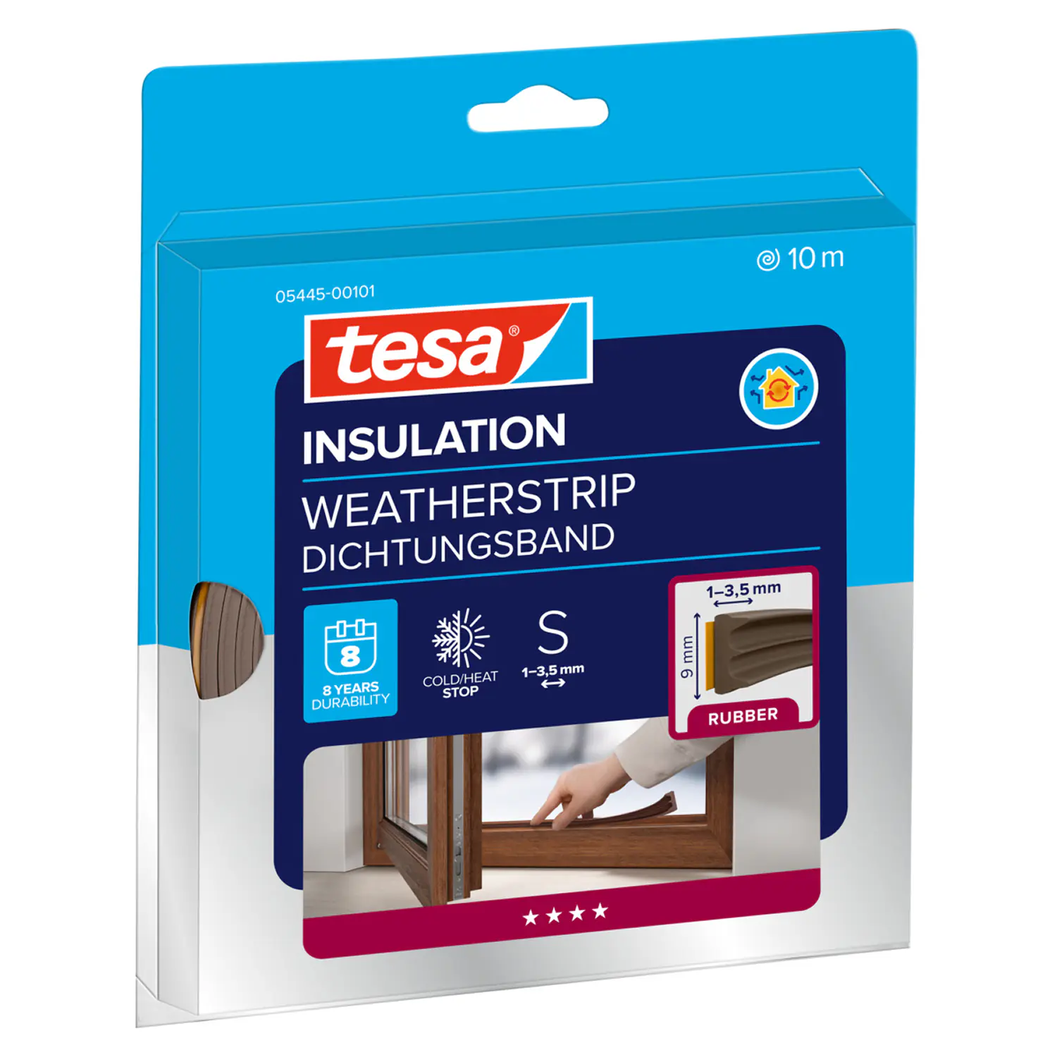 tesa Insulation E-Profil Classic 10 m, braun