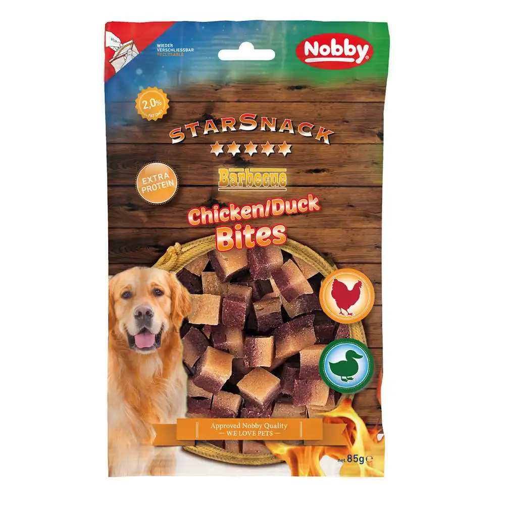 Nobby Hundeleckerli StarSnack Barbecue Chicken/Duck Bites 85 g