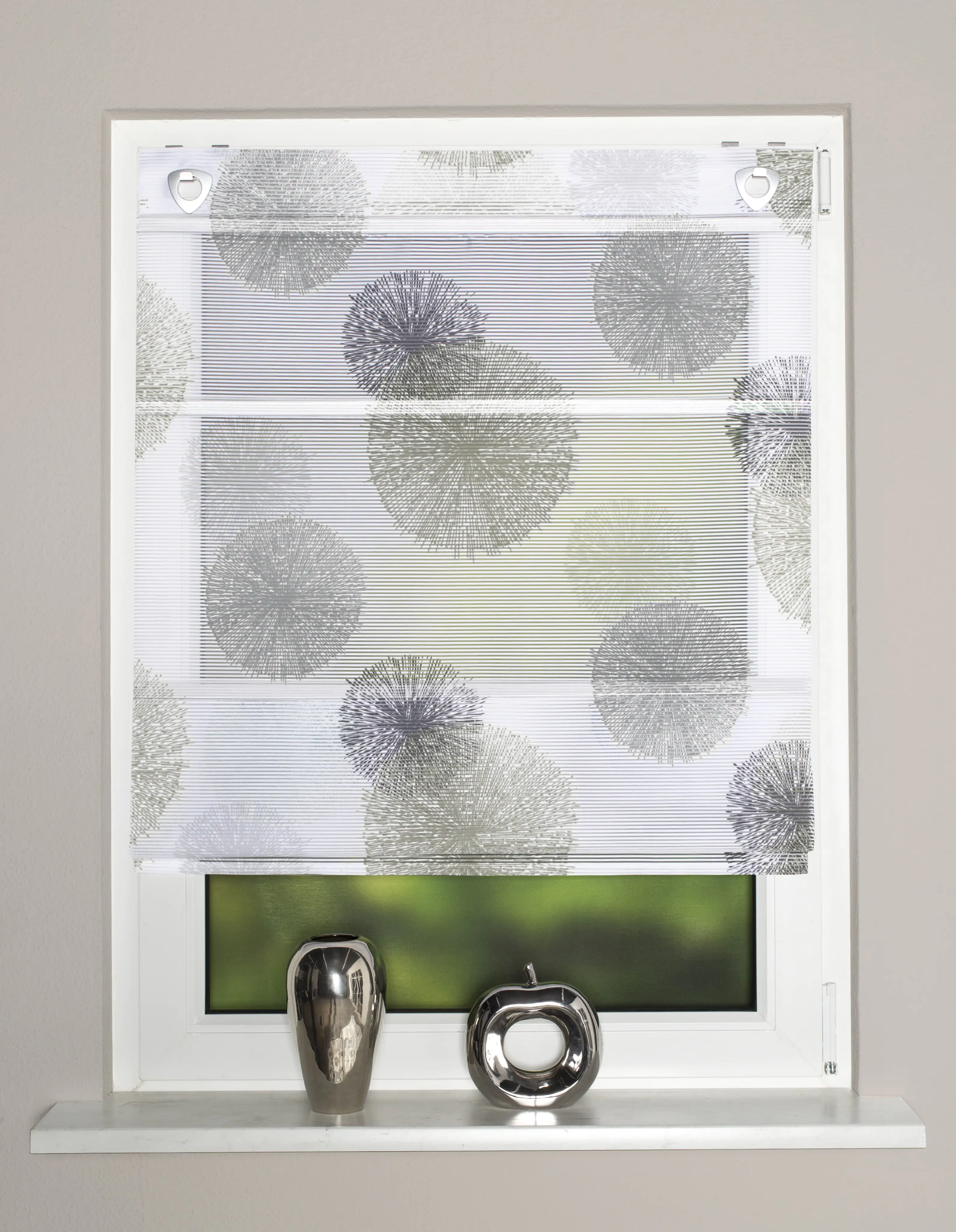 4056751358033 Home Wohnideen Raffrollo Pusteblume stein 130 x 45 cm