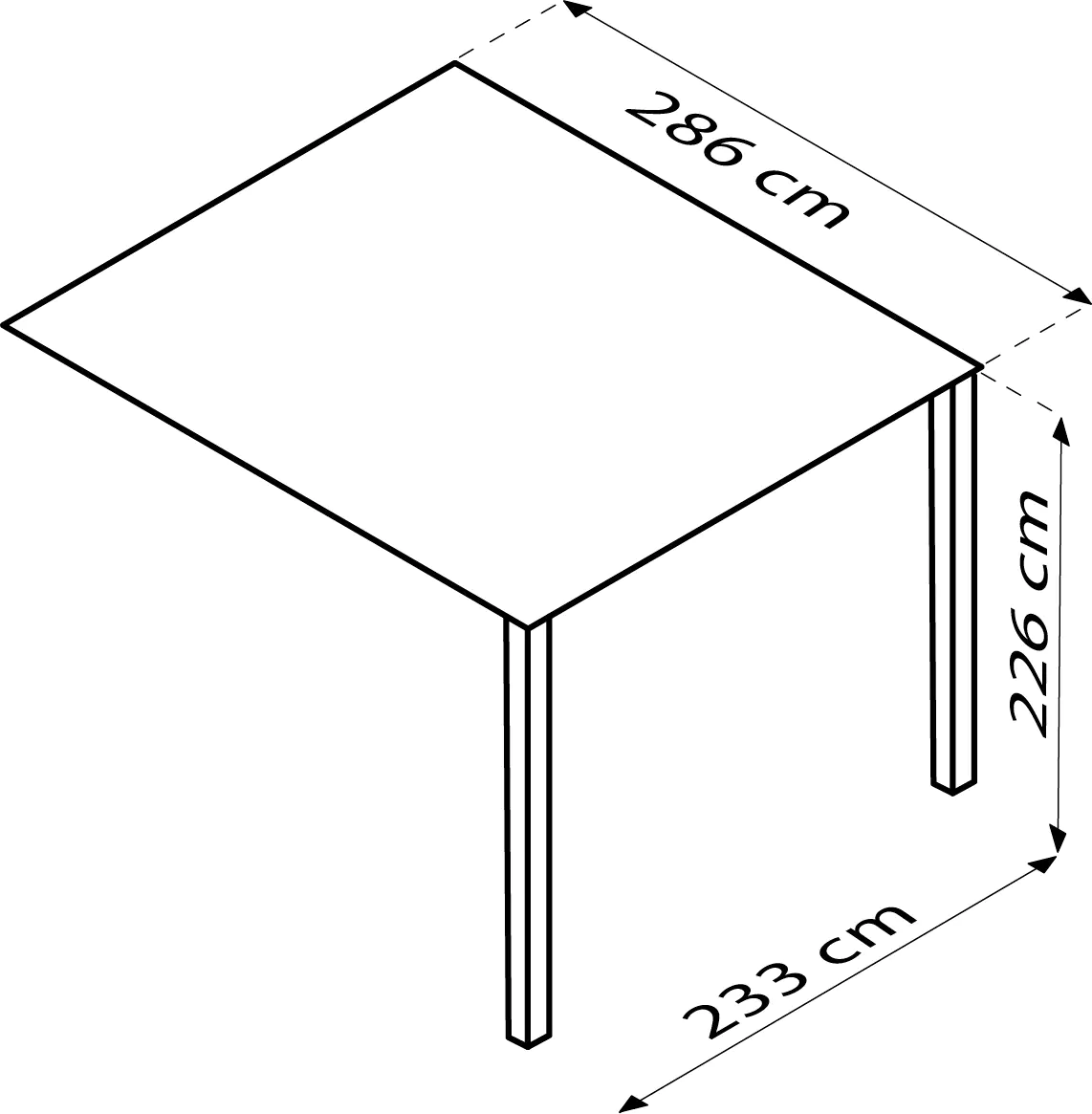 Pergart Metallgerätehaus Rheinfelden 78 Set 245 x 204 x 226 cm anthrazit