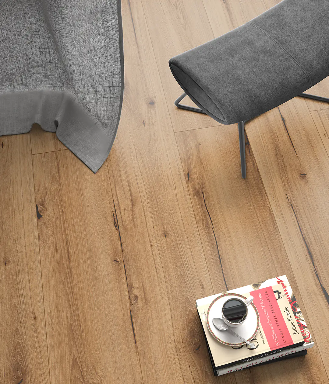 Classen Designboden HydroClick 128,5 x 19,2 cm 9 mm Burgeiche 