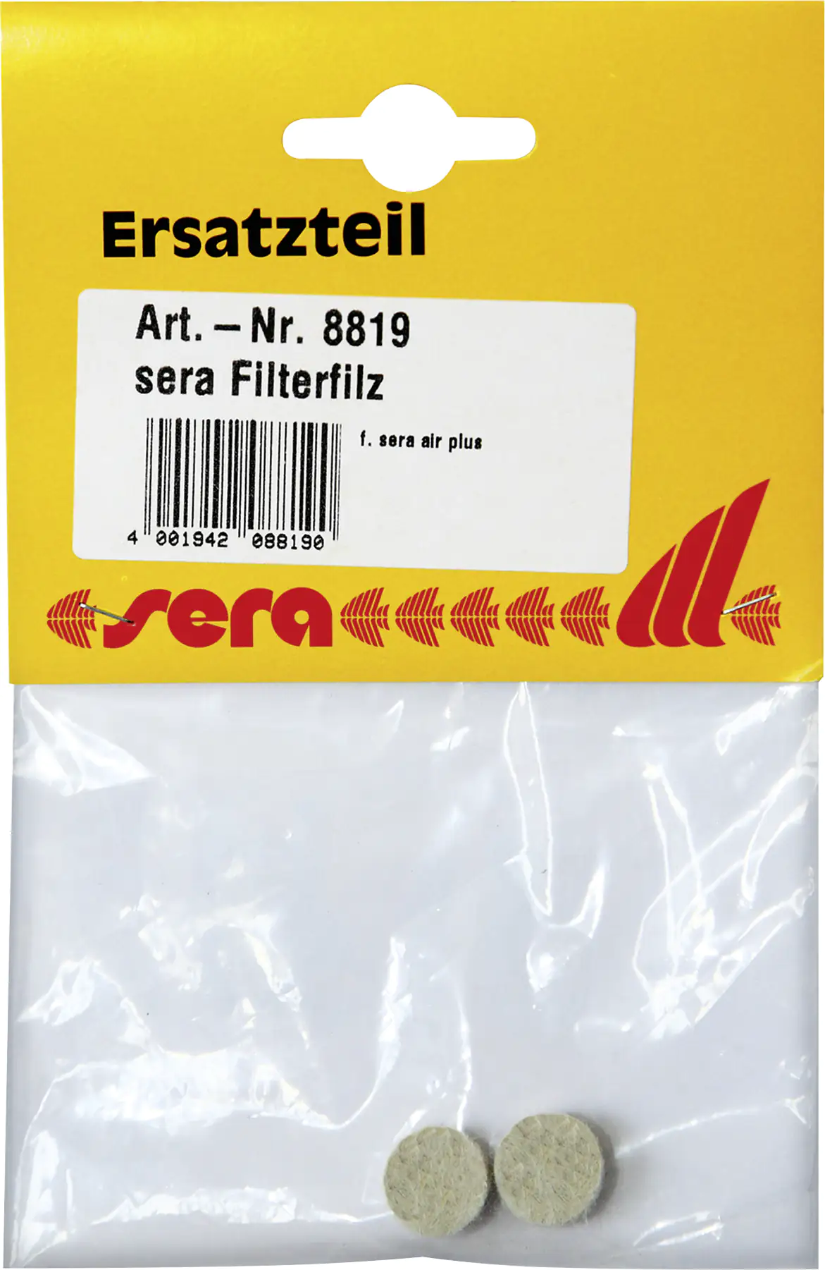 Sera Aquariumzubehör Ersatzfilz für Luftfilter 1 Stück