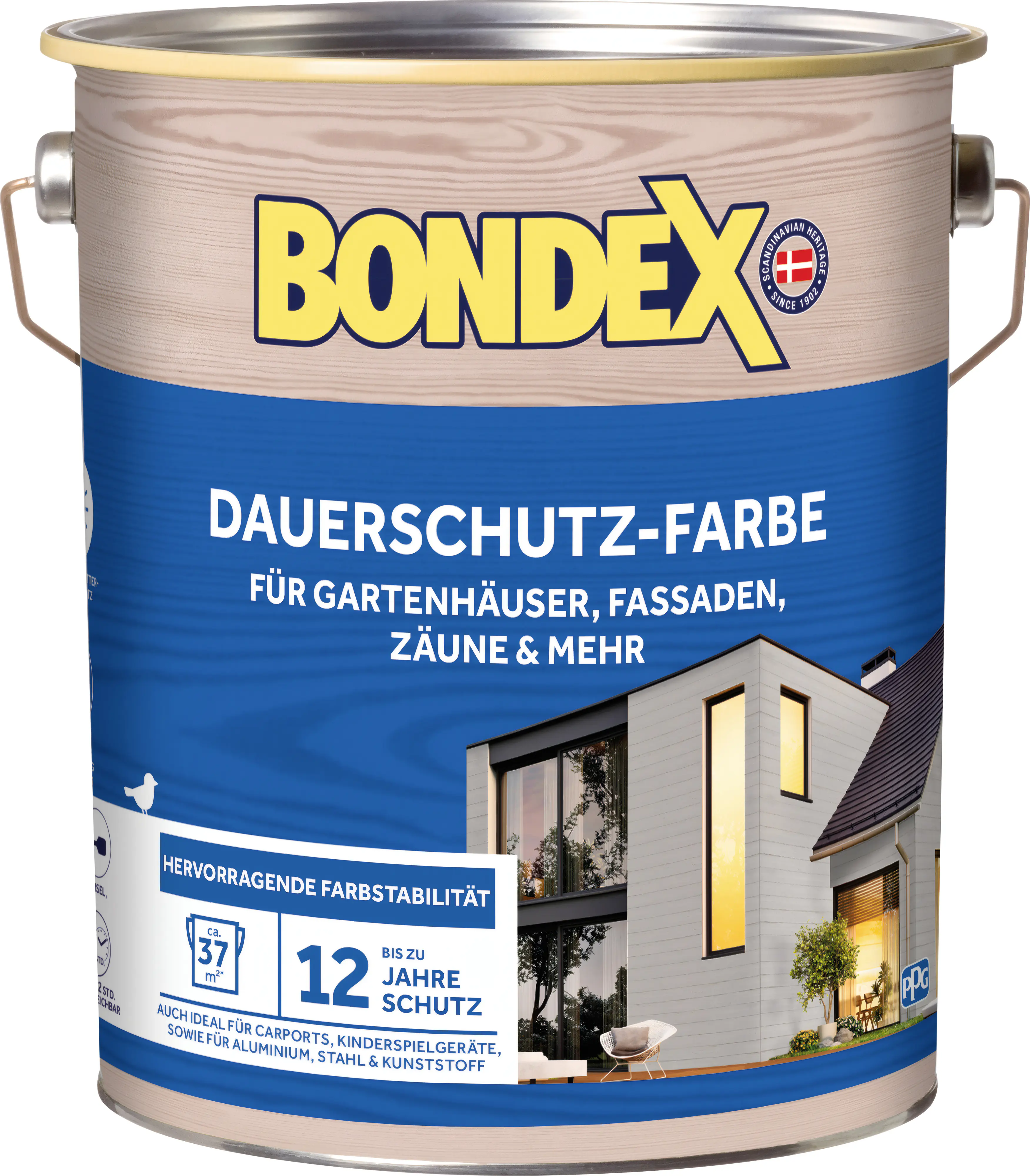 Bondex Dauerschutz-Holzfarbe 4 L anthrazit