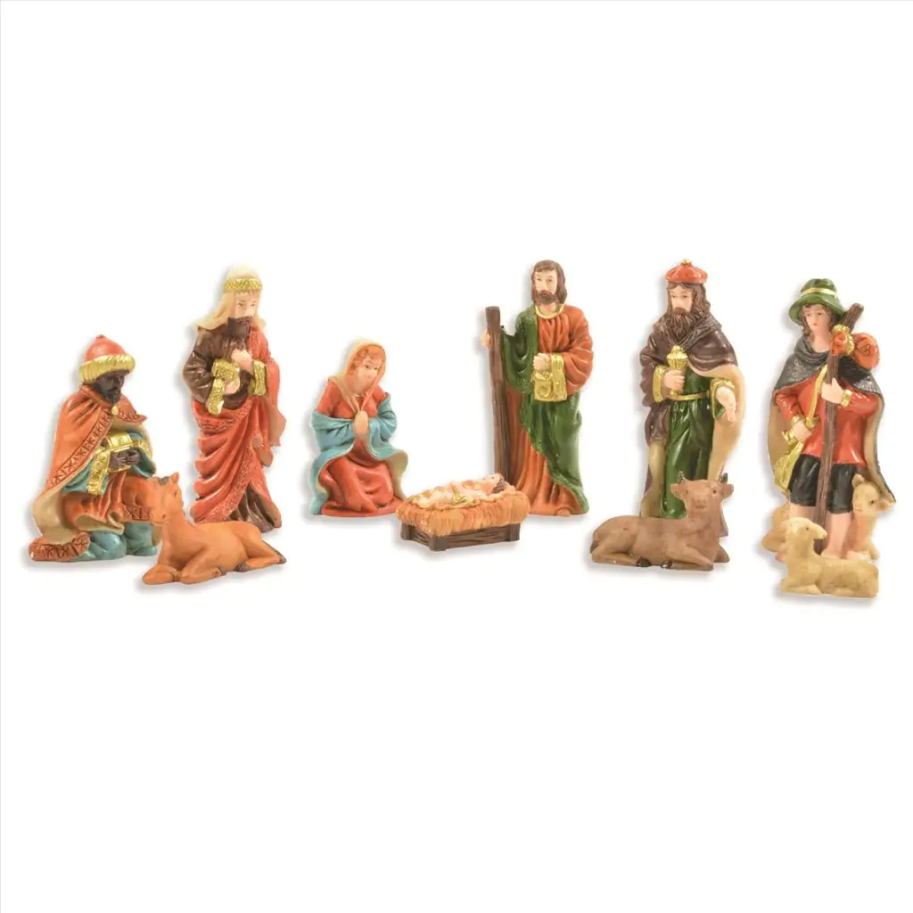 Riffelmacher Krippenfiguren 3- 9 cm 10 Stück