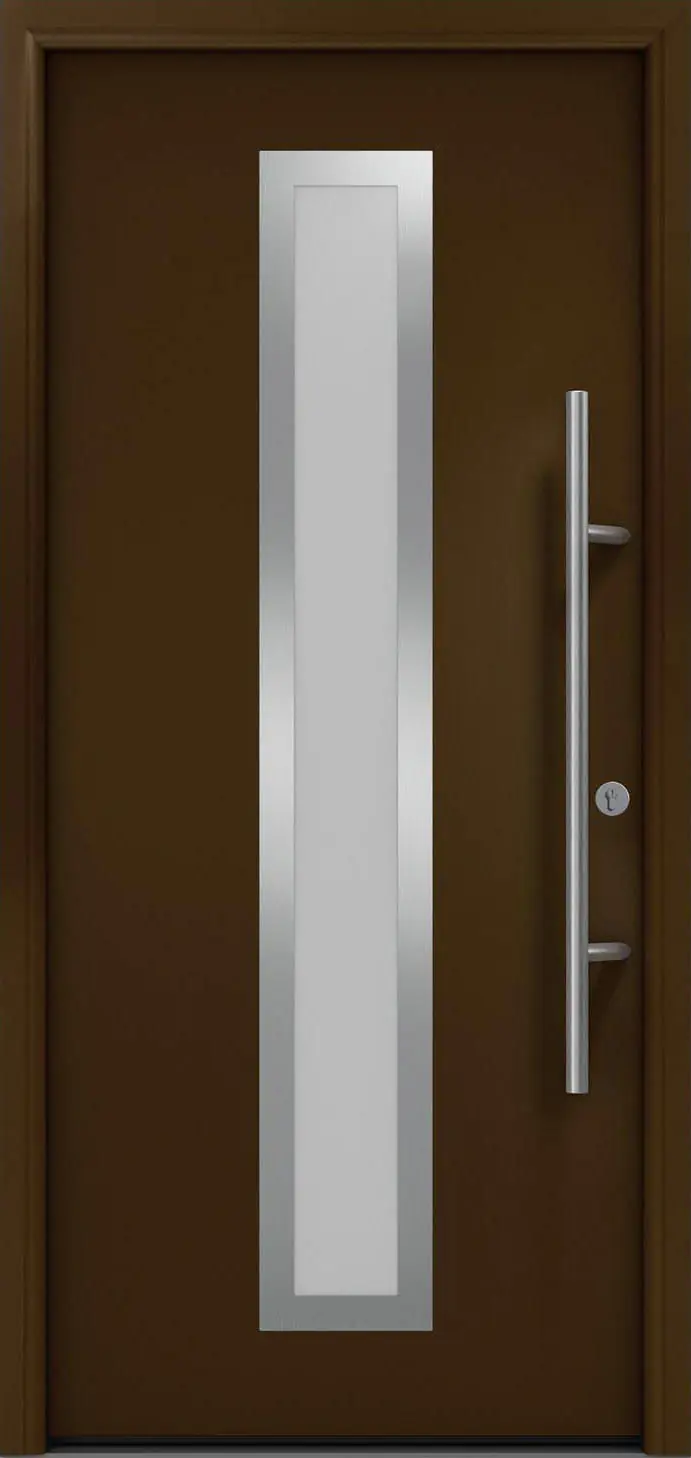 EcoStar Haustür ISOPRO Secur IPS 700S RC2 terrabraun 110 x 210 cm