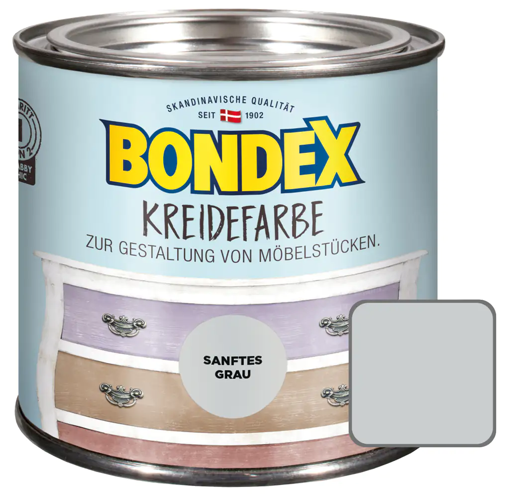 5010426802541 Bondex Kreidefarbe 500 ml sanftes grau