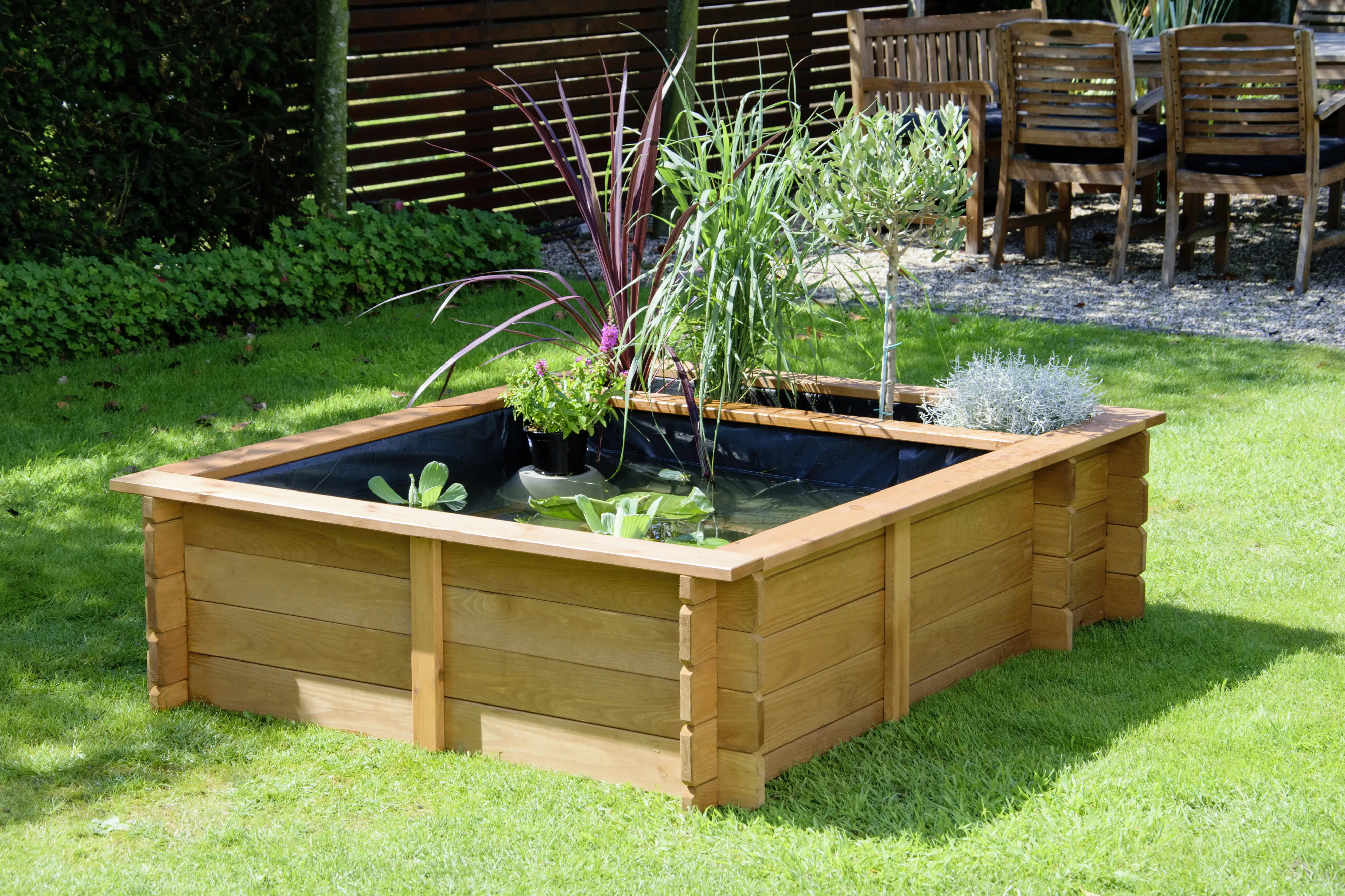 4042085292402_2489342 Dobar Hochteich Maxime als Hochbeet nutzbar, 150 x 120 x 40 cm