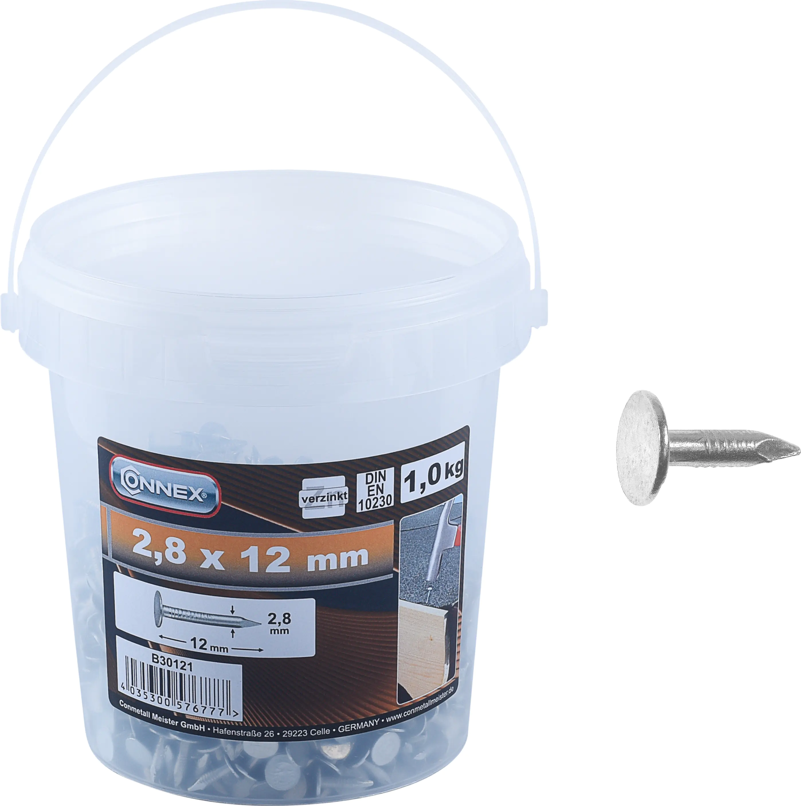 Dachpappstifte 2,8 x 12 mm