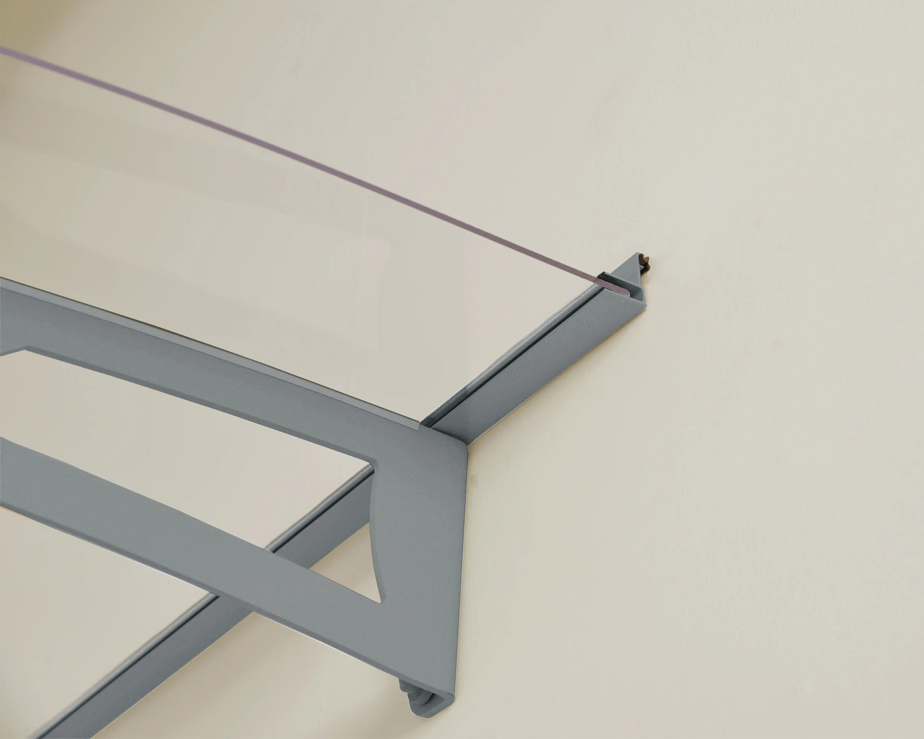 Canopia Vordach Aquila 1500 Hellgrau Alu 151 x 92 cm