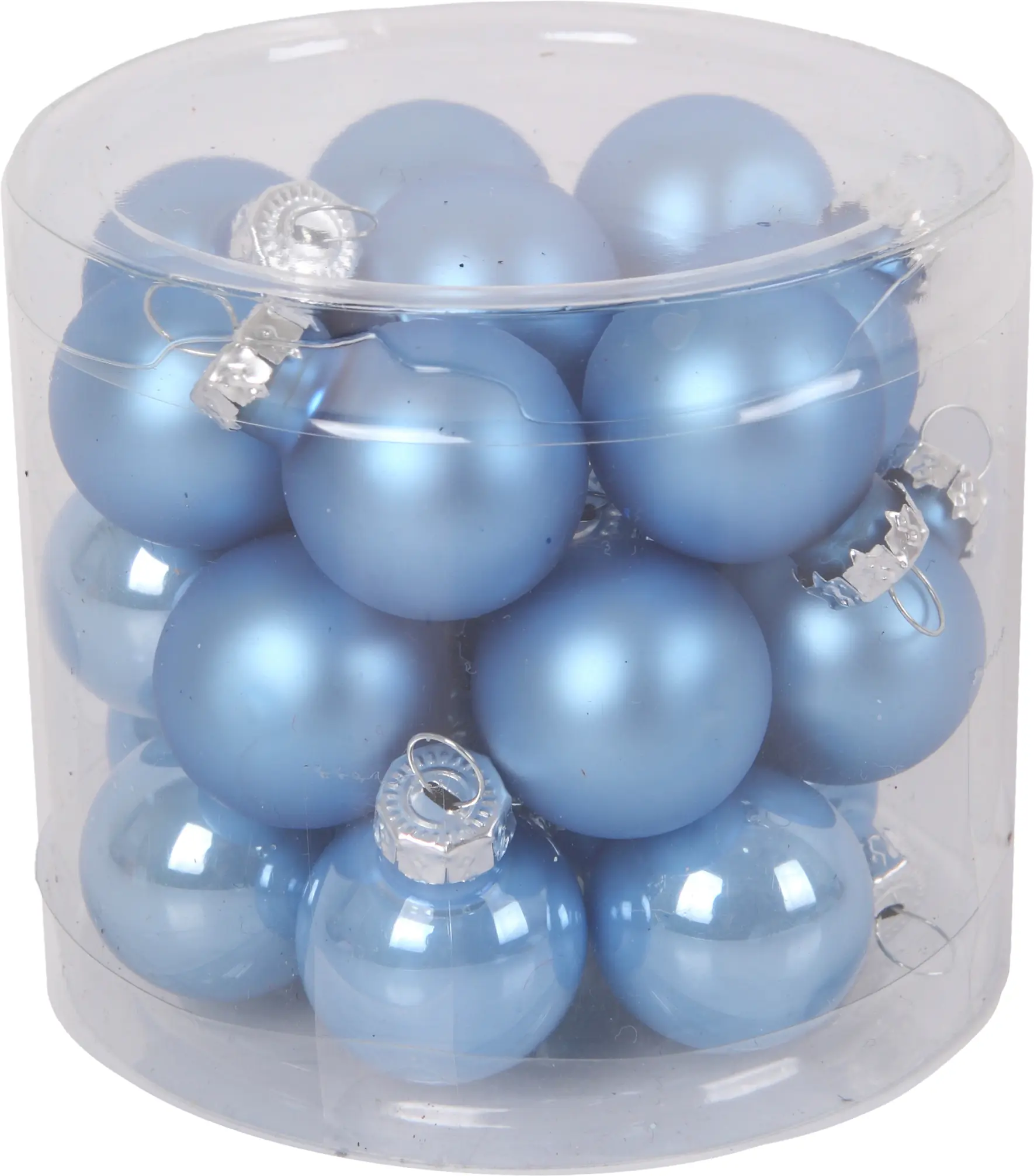TrendLine Weihnachtskugeln aus Glas Ø 2,5 cm sky blue 24 Stück TrendLine Weihnachtskugeln aus Glas Ø 2,5 cm sky blue 24 Stück