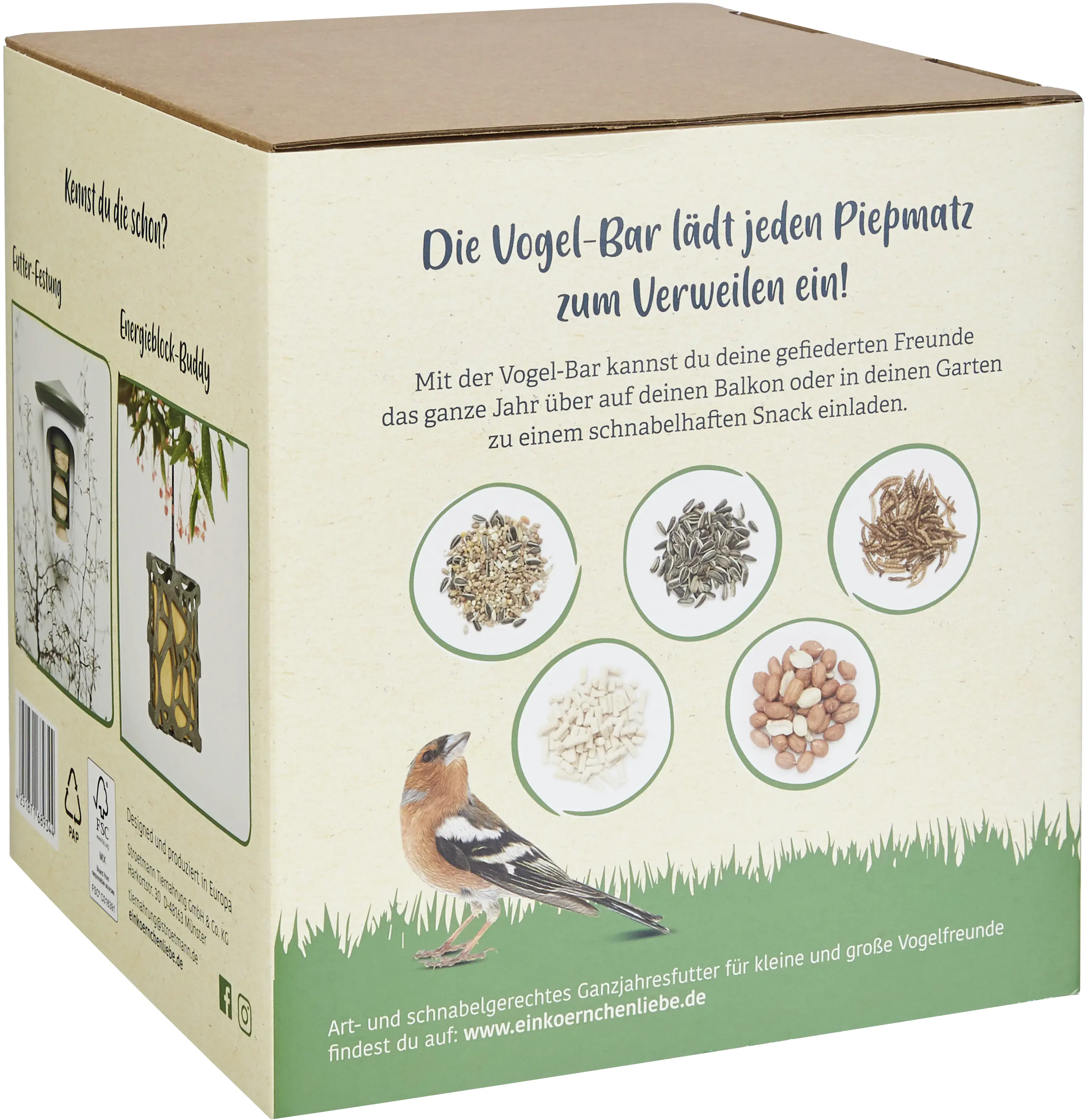 Elles Vogelfutterspender Futter-Festung Elles Vogelfutterspender Futter-Festung