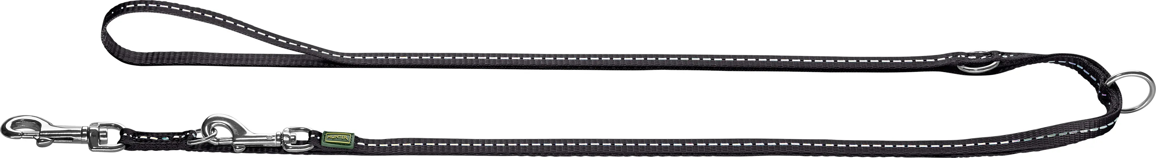 Hunter Hundeleine Führleine verstellbar Tripoli 2 m x 1,5 cm schwarz