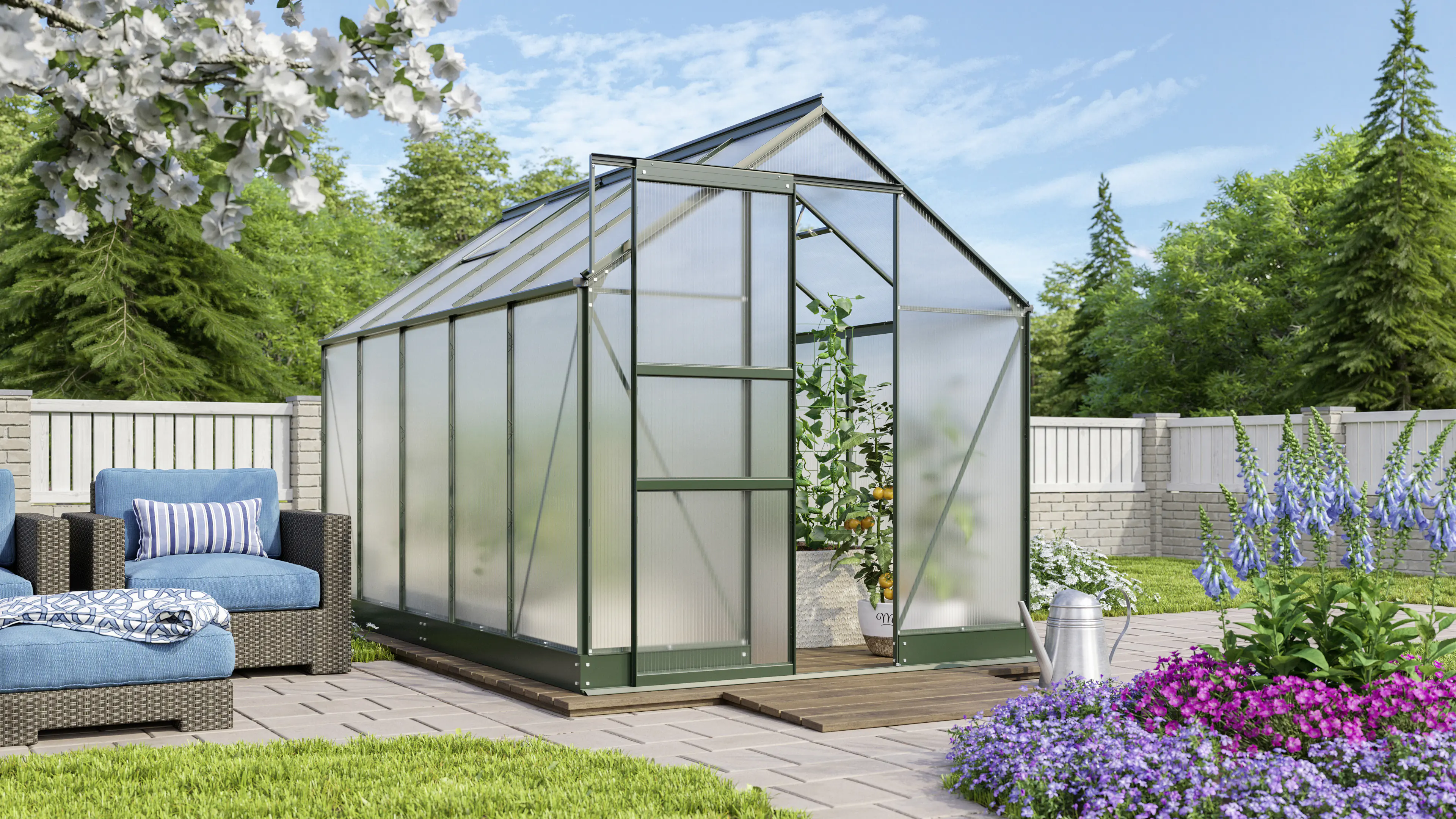 Vitavia Gewächshaus Apollo 6200 195 x 323 cm 4 mm Hohlkammerplatten