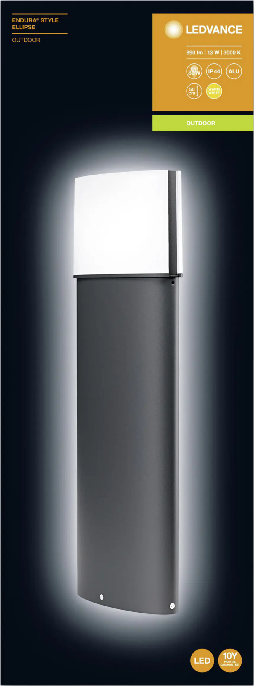 Ledvance Außenleuchte Endura Style Ellipse dunkelgrau