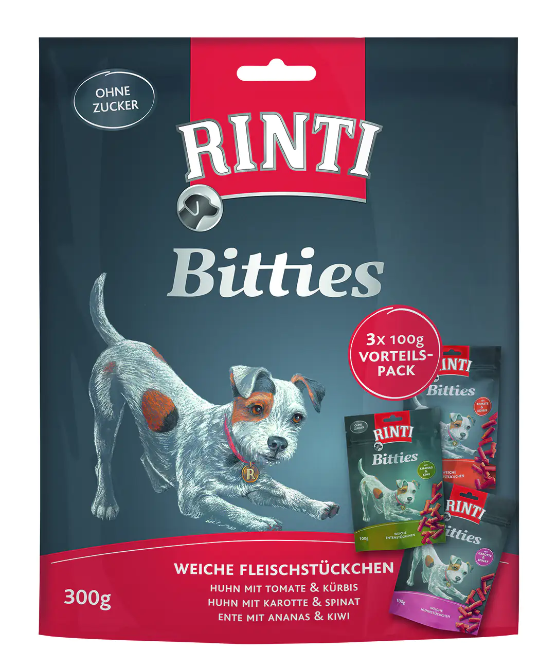 Rinti Hundesnacks Bitties Multipack 3 x 100 g Rinti Hundesnacks Bitties Multipack 3 x 100 g