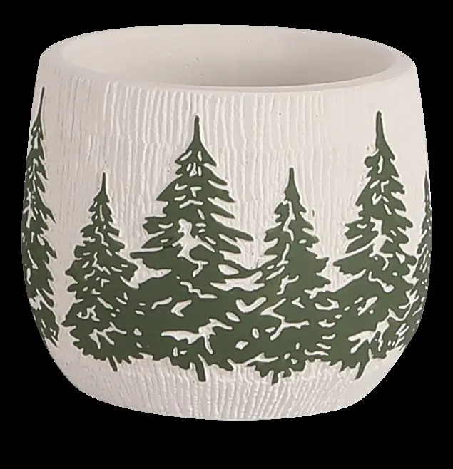 TrendLine Pflanztopf Zement Ø 15 x 13 cm grün