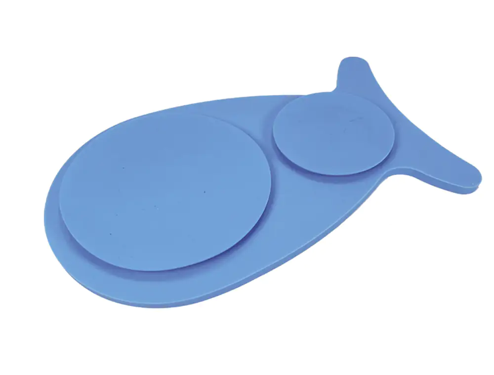 Nobby Leckmatte Silikon Snack-Matte Fish 23 x 13,5 cm blau
