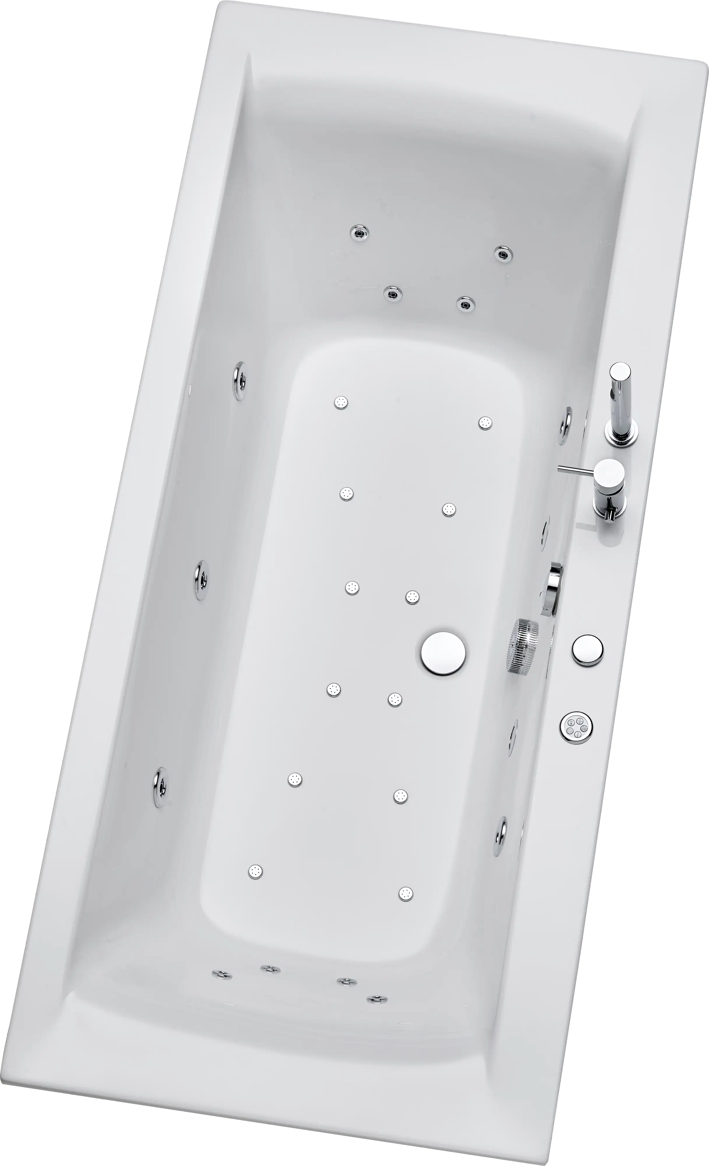 Ottofond Whirlpool-Badewannen-Komplettset Rosa 200 cm mit Armatur S2000 Ottofond Whirlpool-Badewannen-Komplettset Rosa 200 cm mit Armatur S2000