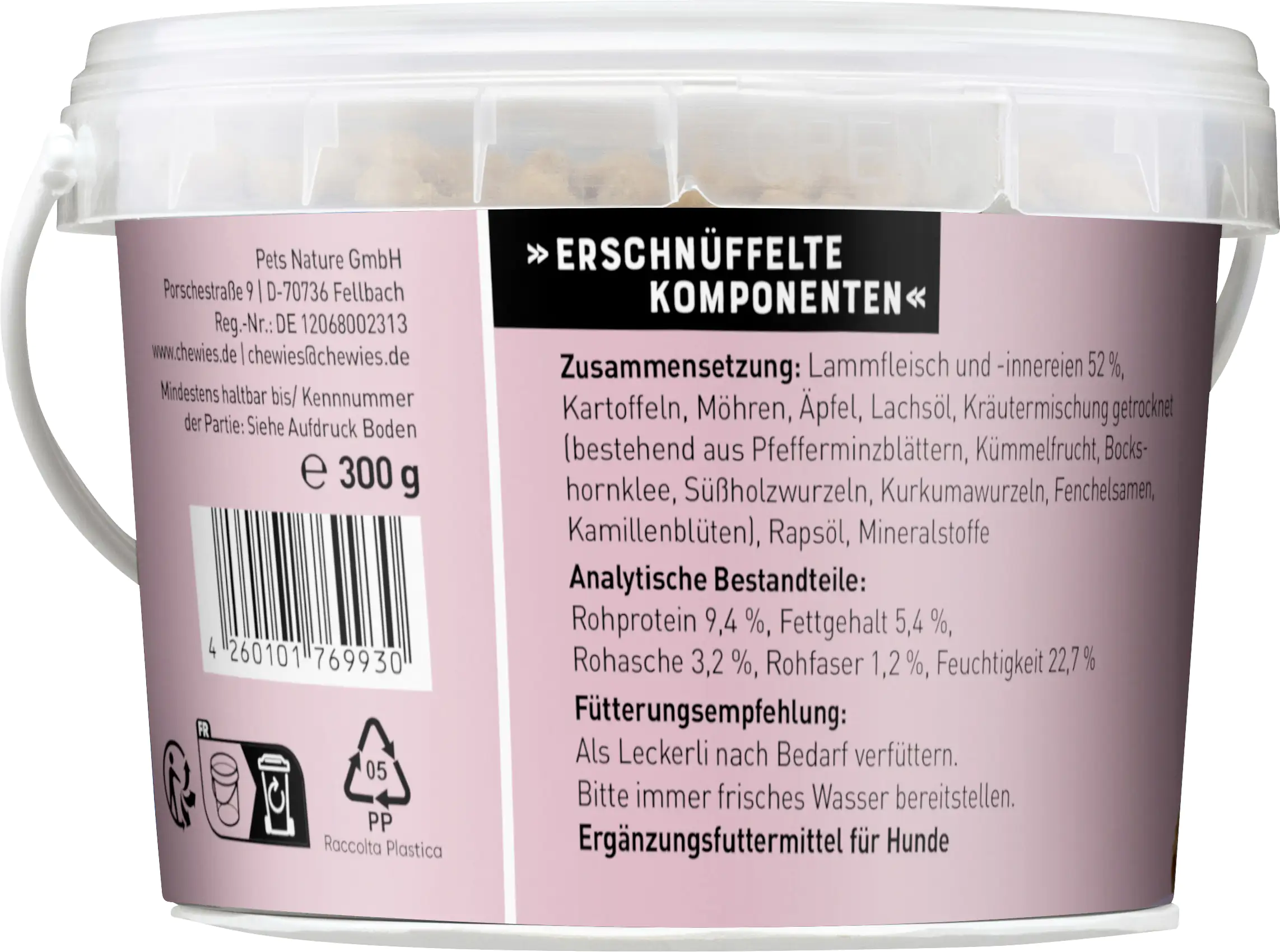 Chewies Trainings-Happen Lamm 300g