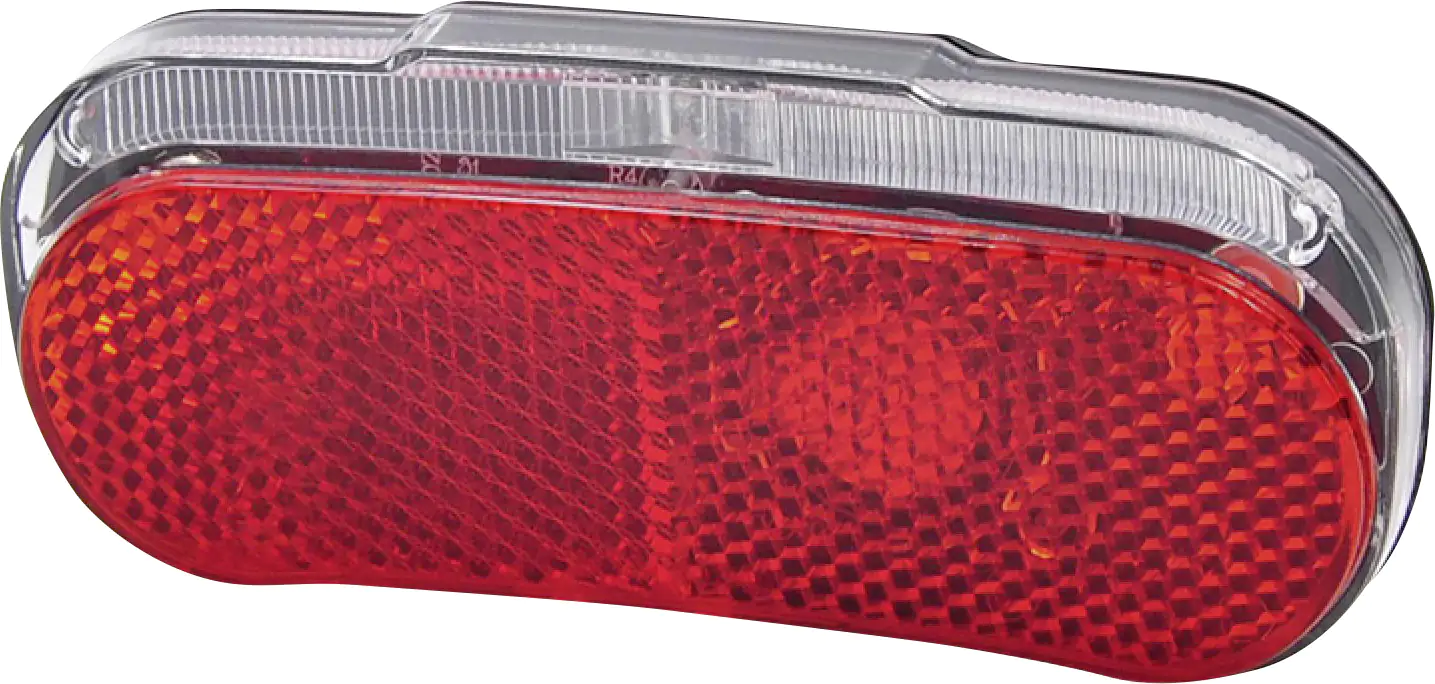 Fischer LED Rückleuchte für Gepäckträger mit Standlicht und Z-Reflektor