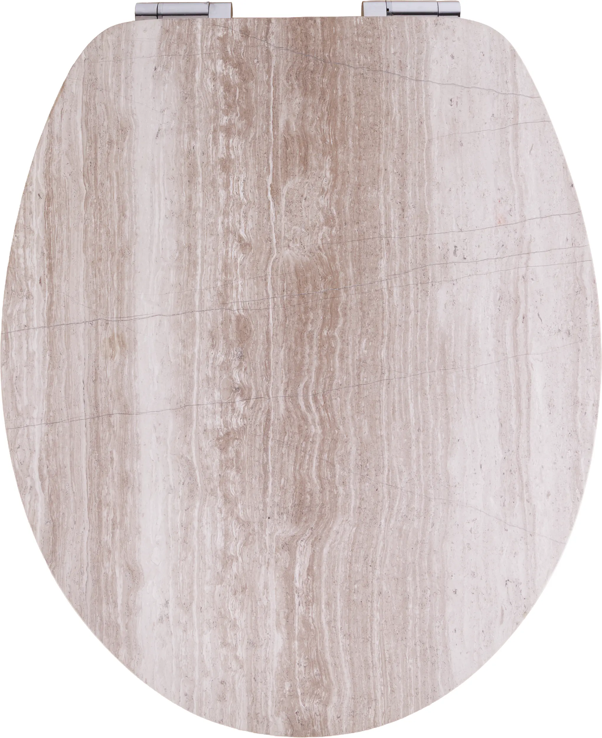 Primaster WC-Deckel mit Absenkautomatik White Wood weiß