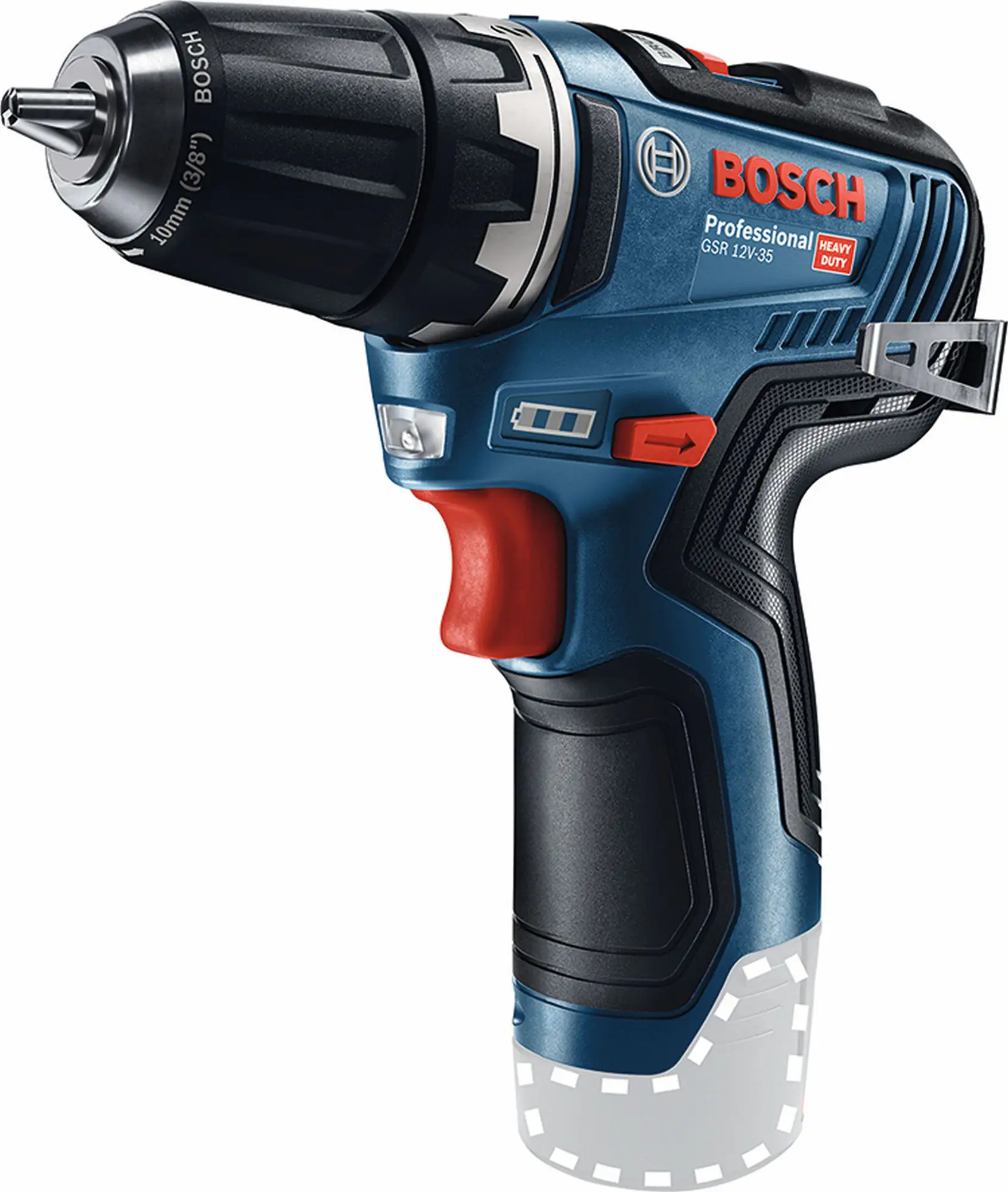Bosch Professional Akku-Bohrschrauber GSR 12V-35 2 Ah Solo