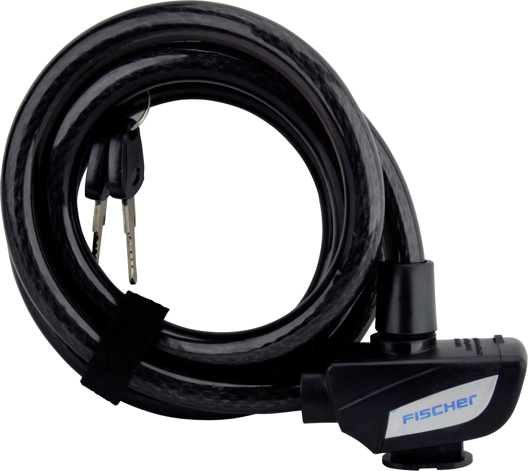 Fischer Spiralkabelschloss Schlüssel L 1800mm Ø 13mm