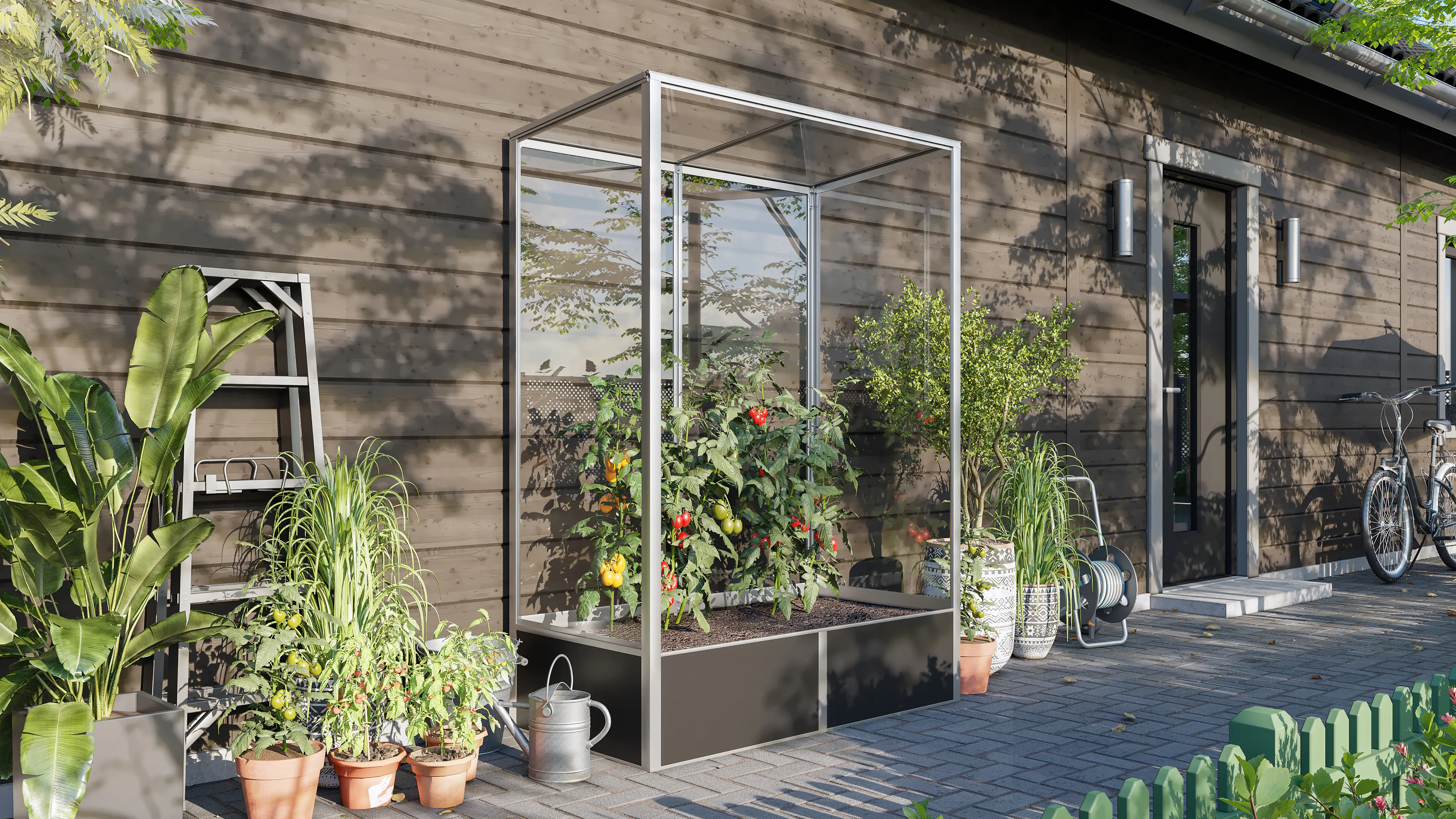 Vitavia Tomatenhaus Napoli 900 ESG 3 mm alu 131 x 68 cm