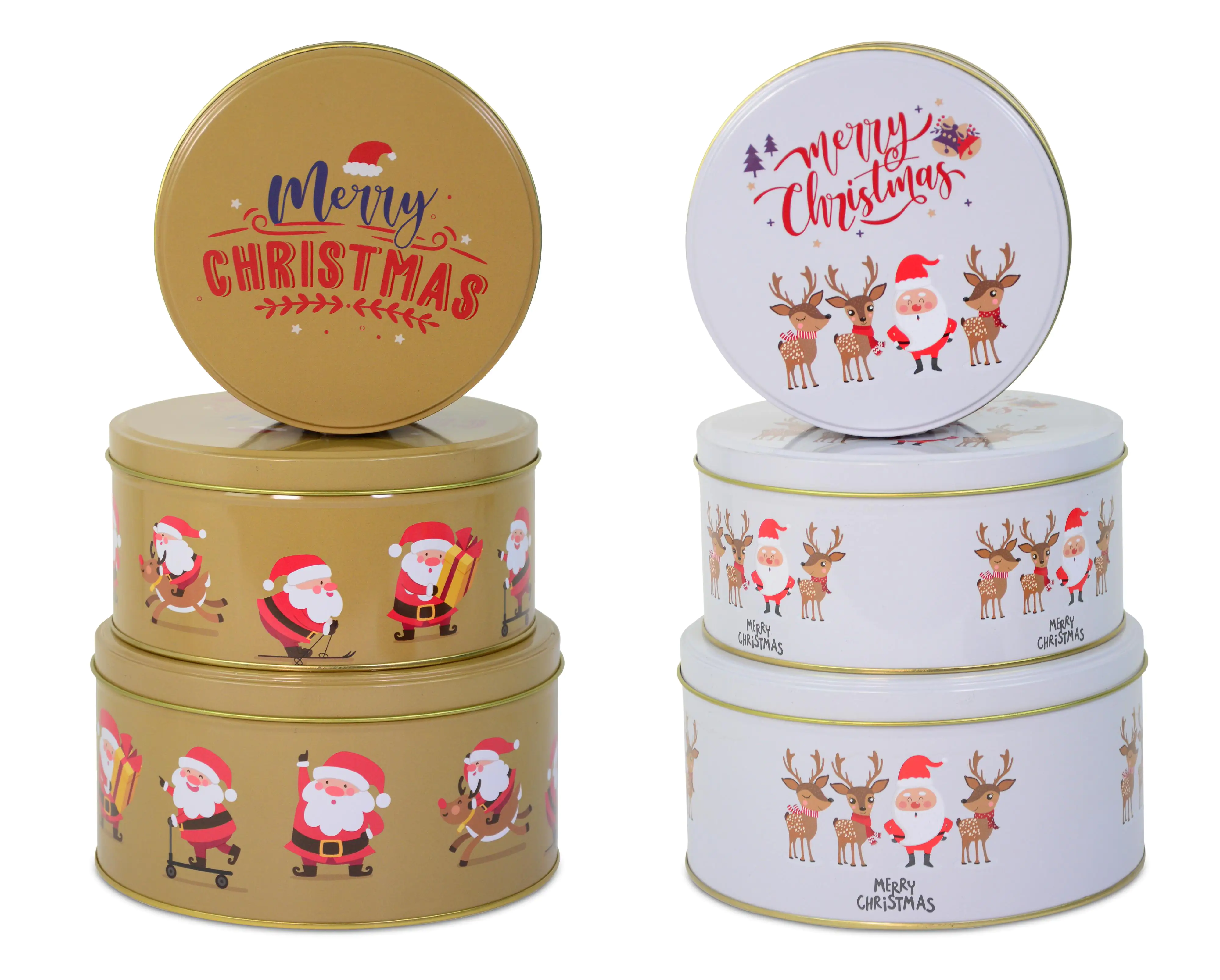 Riffelmacher Dosenset rund Metall 3er Set